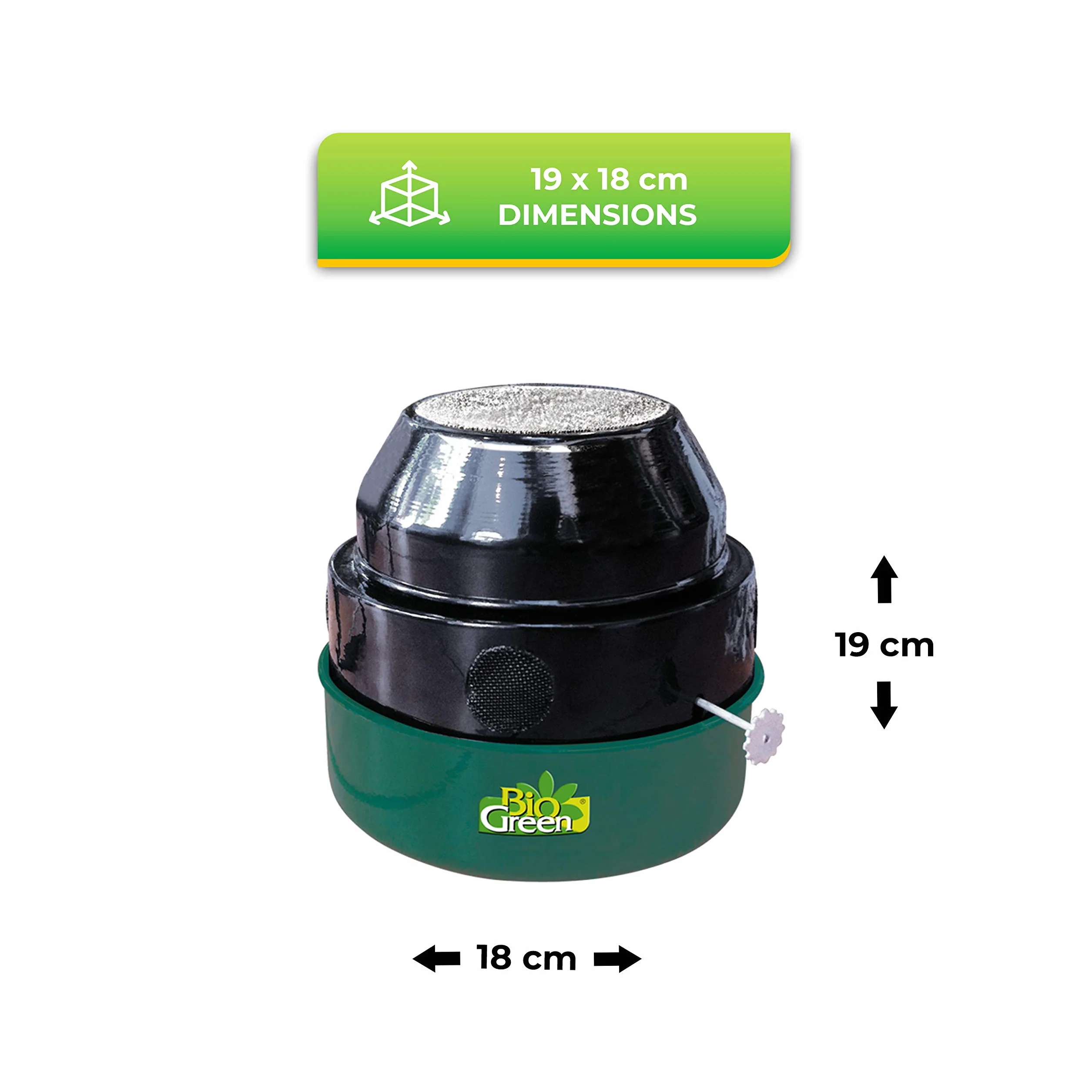 Bio Green Warmax Antifrost Ogrzewanie Parafinowe, Zielony/Czarny, Do 2 m²
