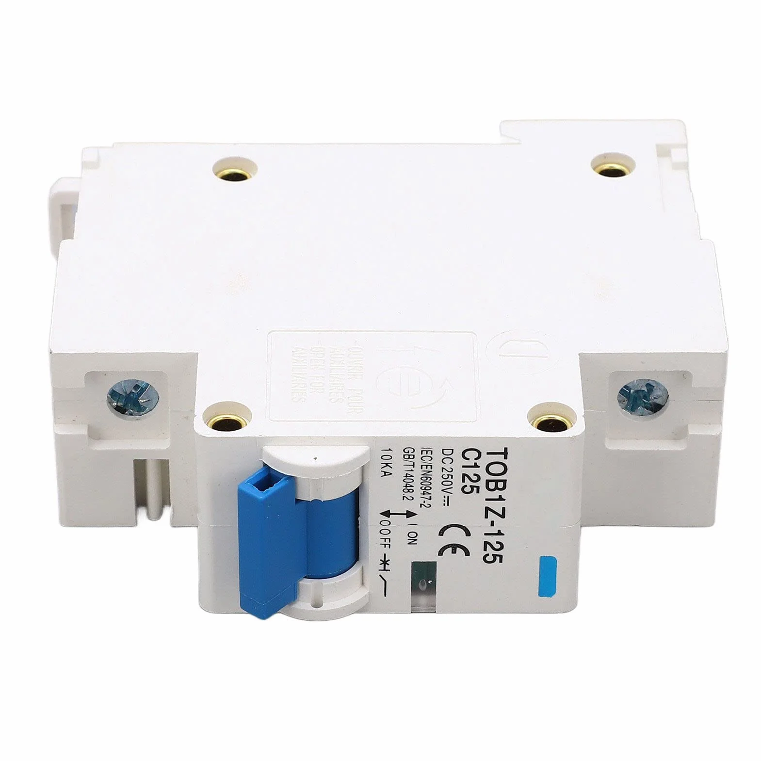 DC Miniaturowy Przerywacz 1P 125A 250V do Montażu na Szynie DIN Wygaszenie łuku Rozłącznik Słoneczny do Systemu Fotowoltaicznego TOB1Z 125 C125