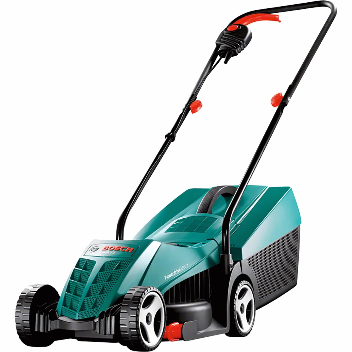 Bosch Home and Garden kosiarka Rotak 32 (1200 W, pojemnik na trawę 31 l, szerokość cięcia: 32 cm, wysokość cięcia: 20-60 mm, w kartonie)