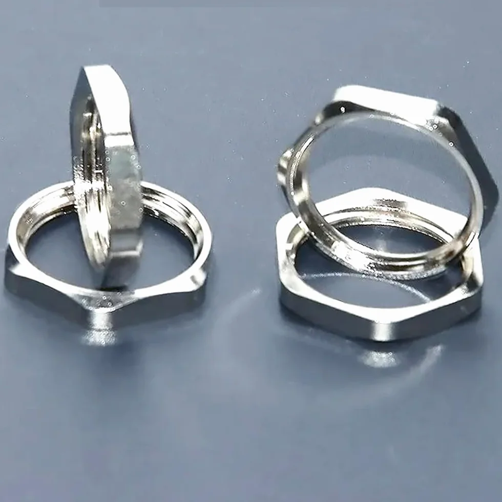 10pcs Metalowa Nakrętka Cienka Sześciokąta,M12*P 1.5mm