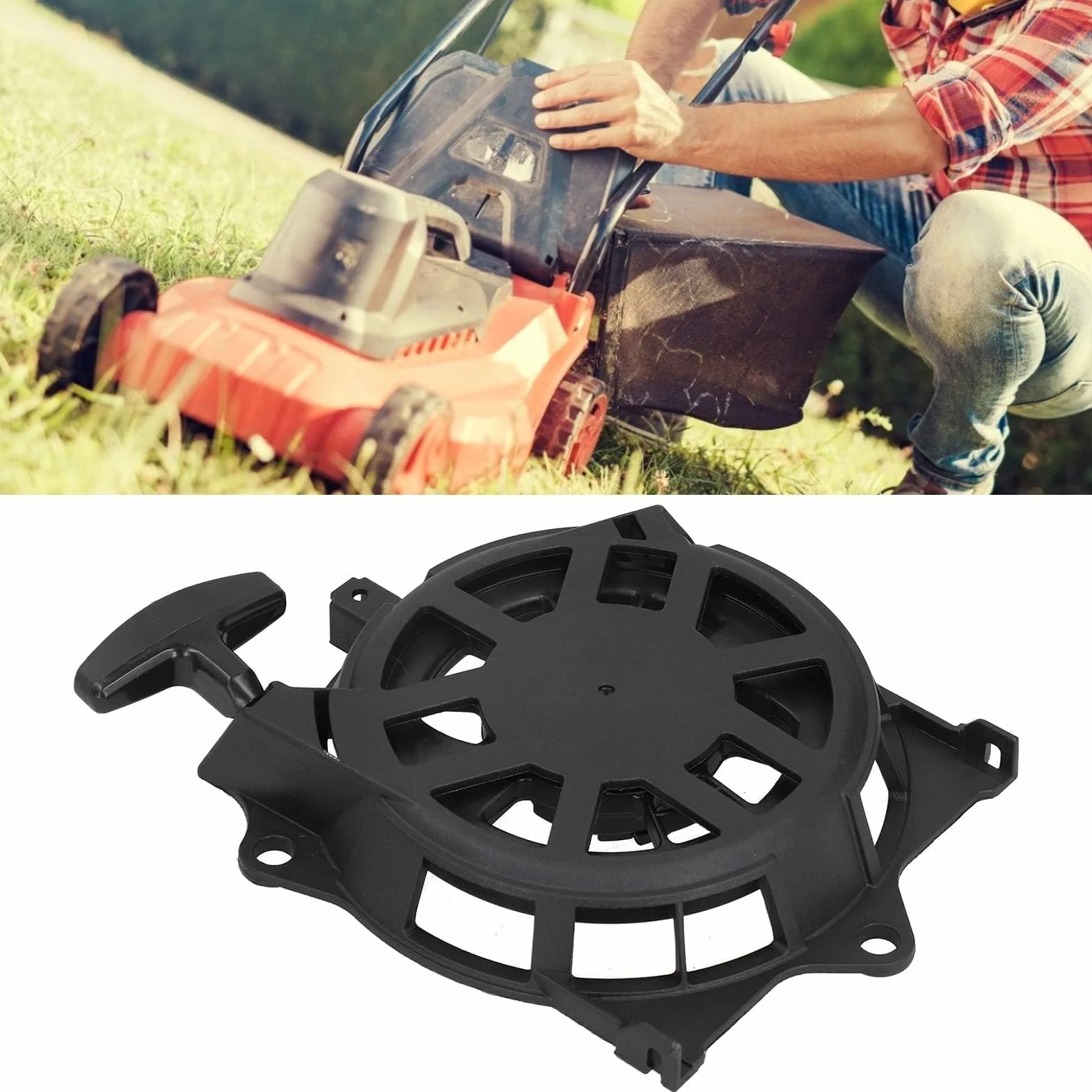 Agatige Zespół rozrusznika do odrzutu do Honda GC190 GCV190 28400‑Z0M‑801
