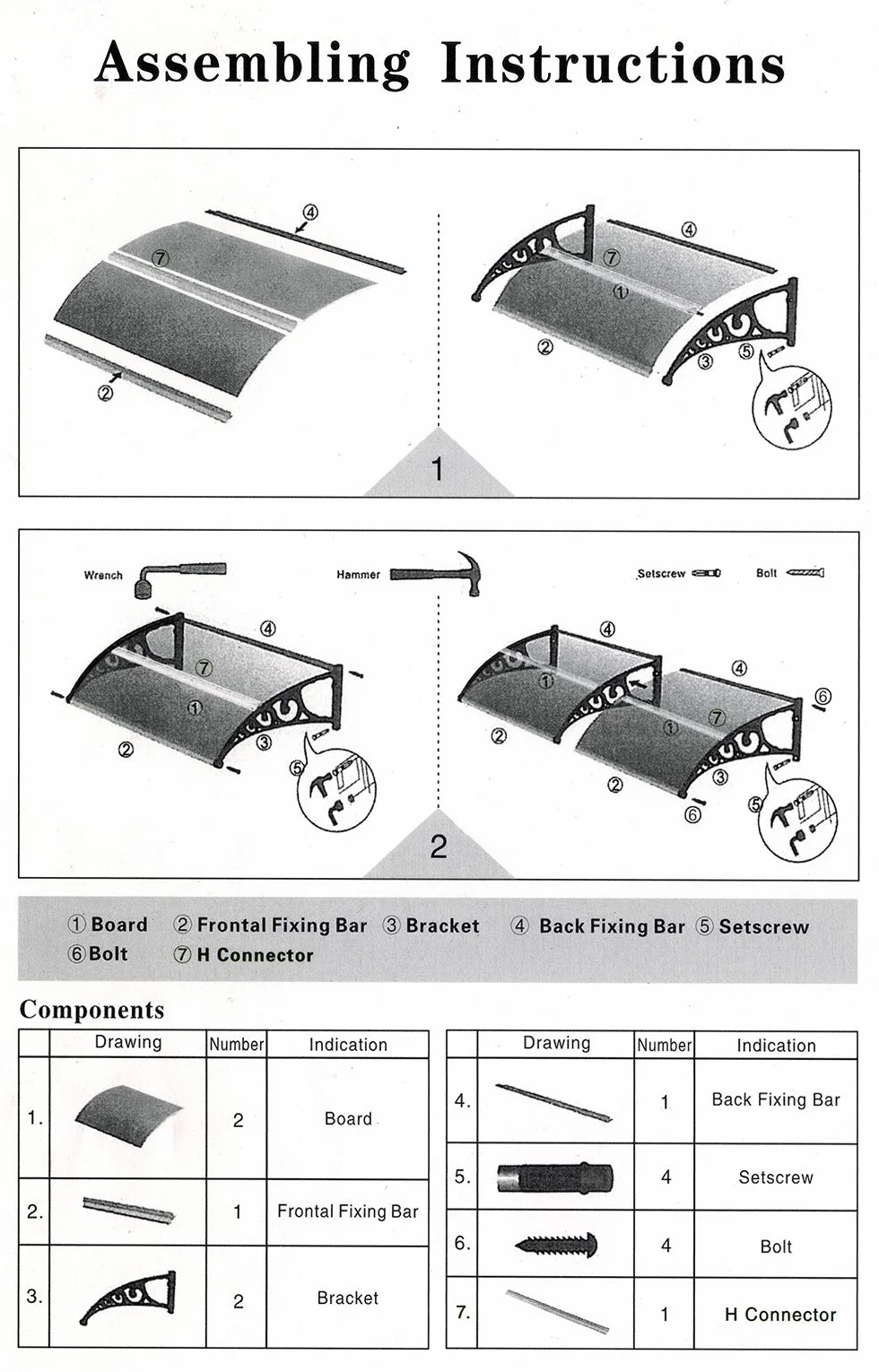 Zadaszenie do drzwi wejściowych, aluminium i poliwęglanu, ochrona przed promieniowaniem UV, dach jednospadowy do garażu, na balkon, okna, domu (100 x 150 cm, biały)