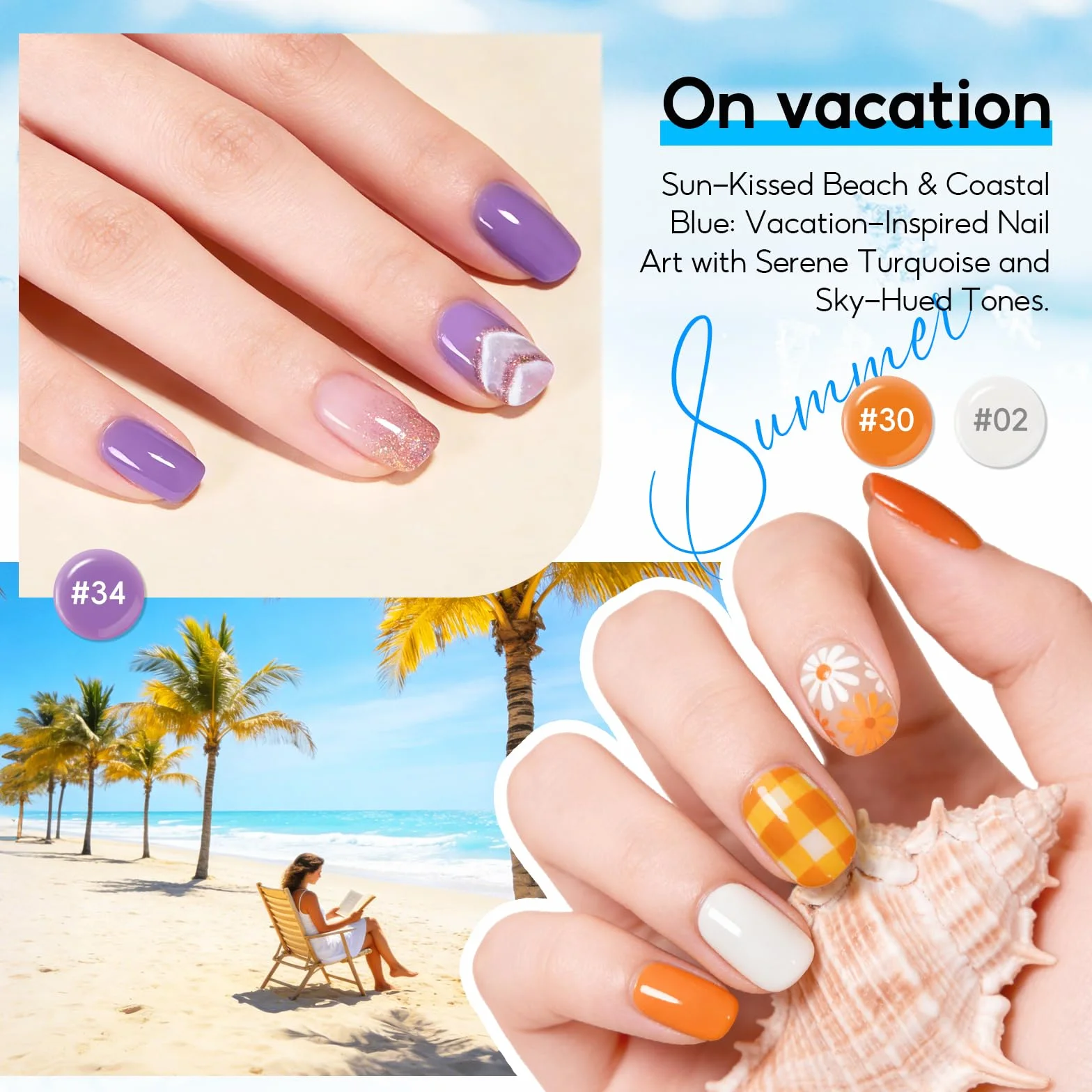 PEACECOLOR 73 szt. Zestaw półtrwałych paznokci i lampy, 55 kolorów półtrwały żelowy lakier do paznokci z podstawą Top Matowy Top Coat Zestaw do manicure półtrwały dla początkujących