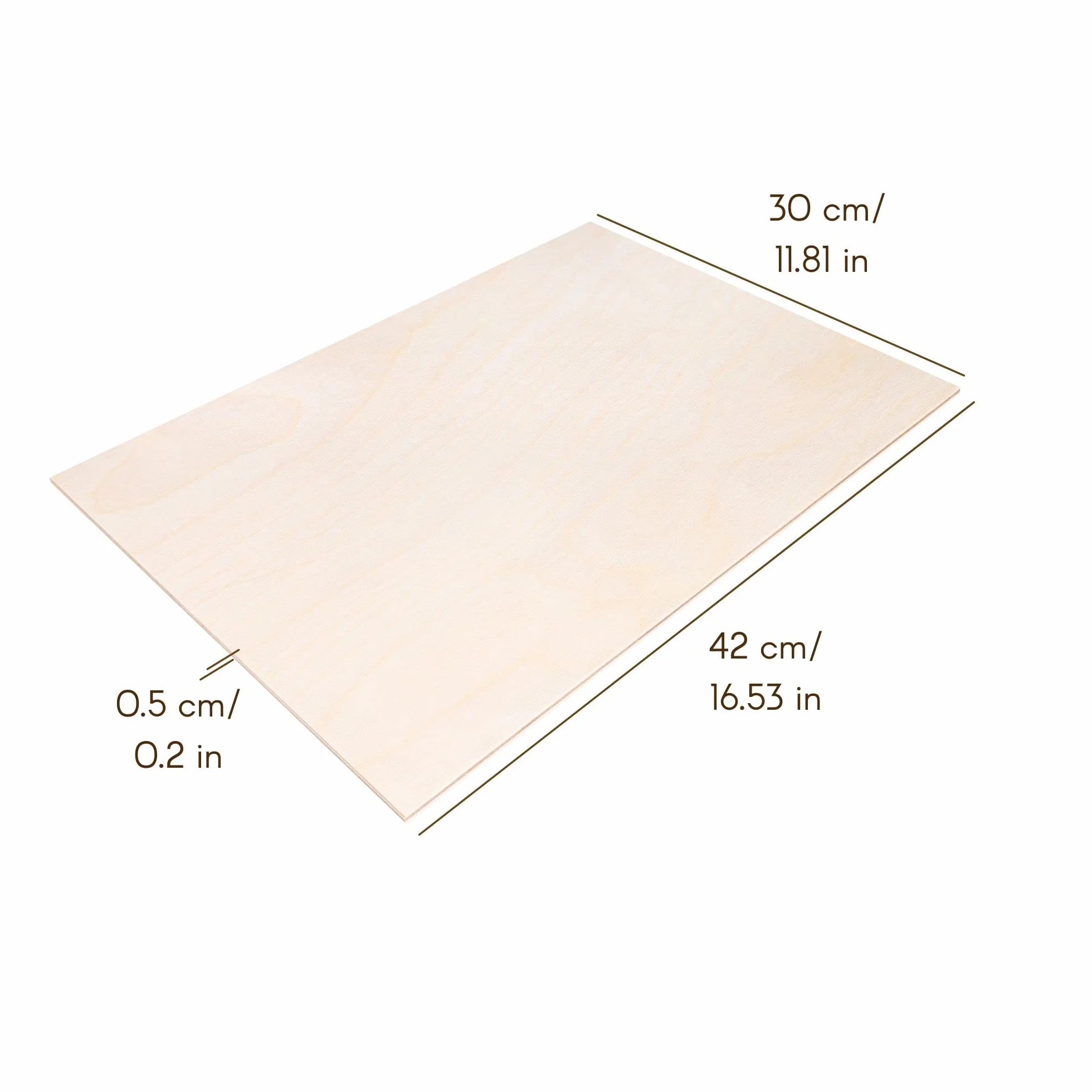 Creative Deco 10 x A3 Sklejka 5mm | 420 x 300 x 5 mm (+/- 2mm) | Płyty ze Sklejki do Majsterkowania i Prac Manualnych Pirografii, Cięcia Laserem, Modelarstwa, Frezowania, Ploter CNC, Wyrzynarka