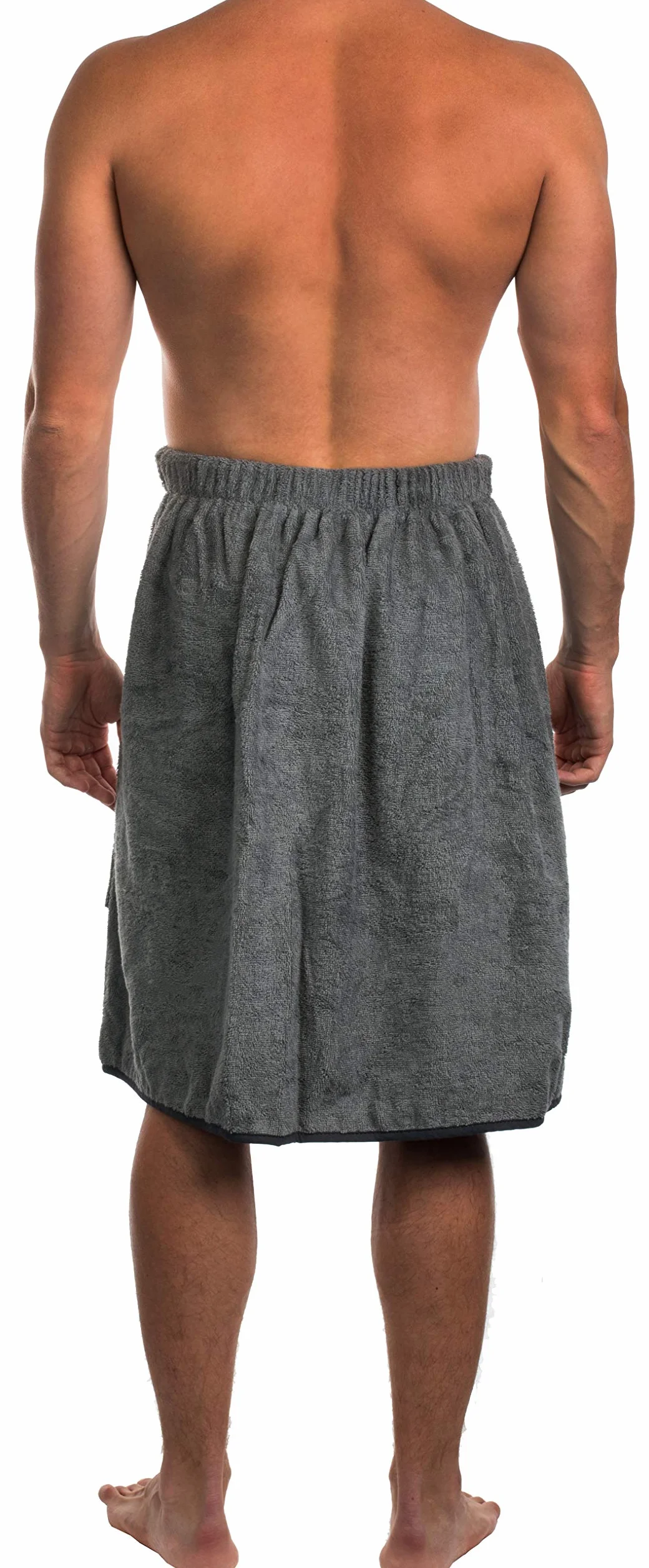 Męski kilt do sauny sarong S-XL z zapięciem na rzepy 100% bawełna