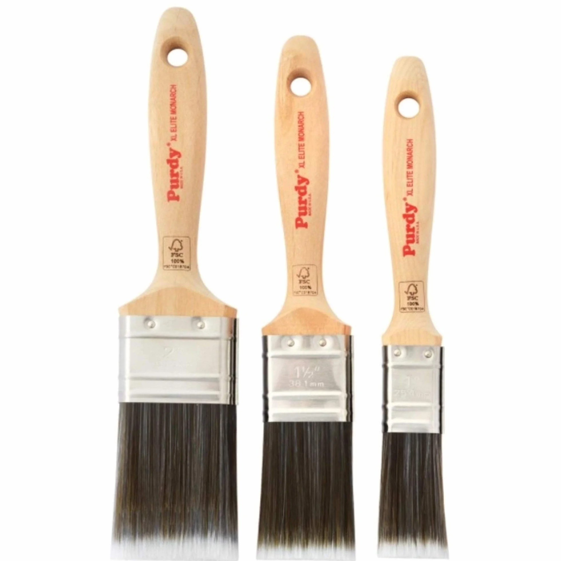 Purdy Monarch Elite zestaw pędzli do malowania - 3 pędzle