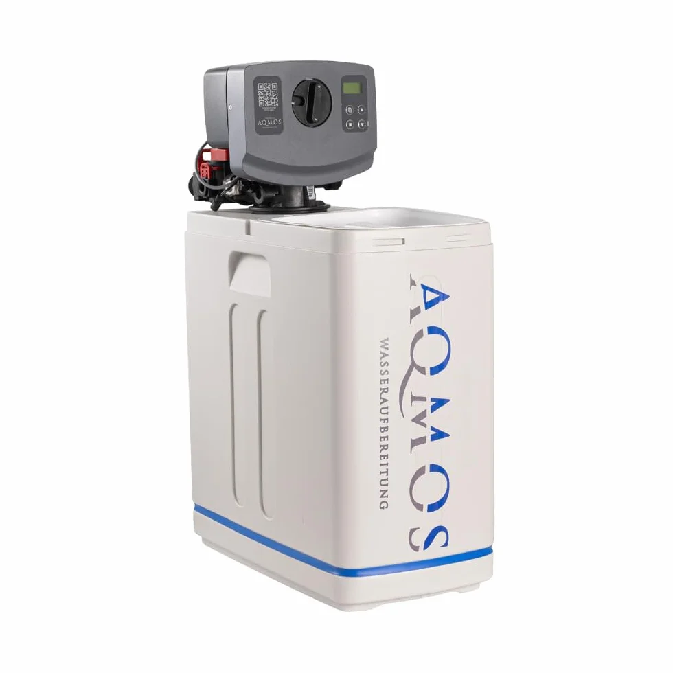 Aqmos R2D2-32 Zmiękczacz wody z zestawem przyłączeniowym 1" i blokiem montażowym 1", system oczyszczania wody dla gospodarstw domowych do 5 osób, system usuwania kamienia