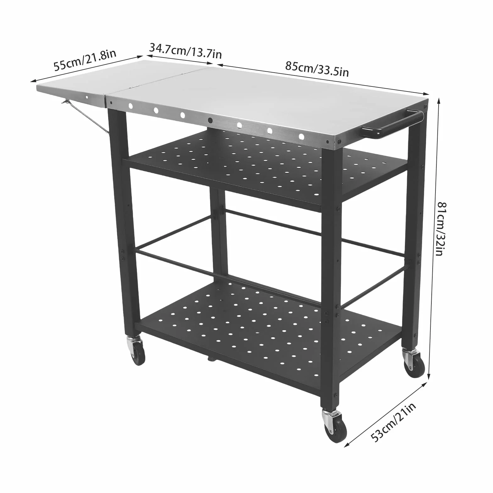 Stół do grillowania przenośny składany blat roboczy