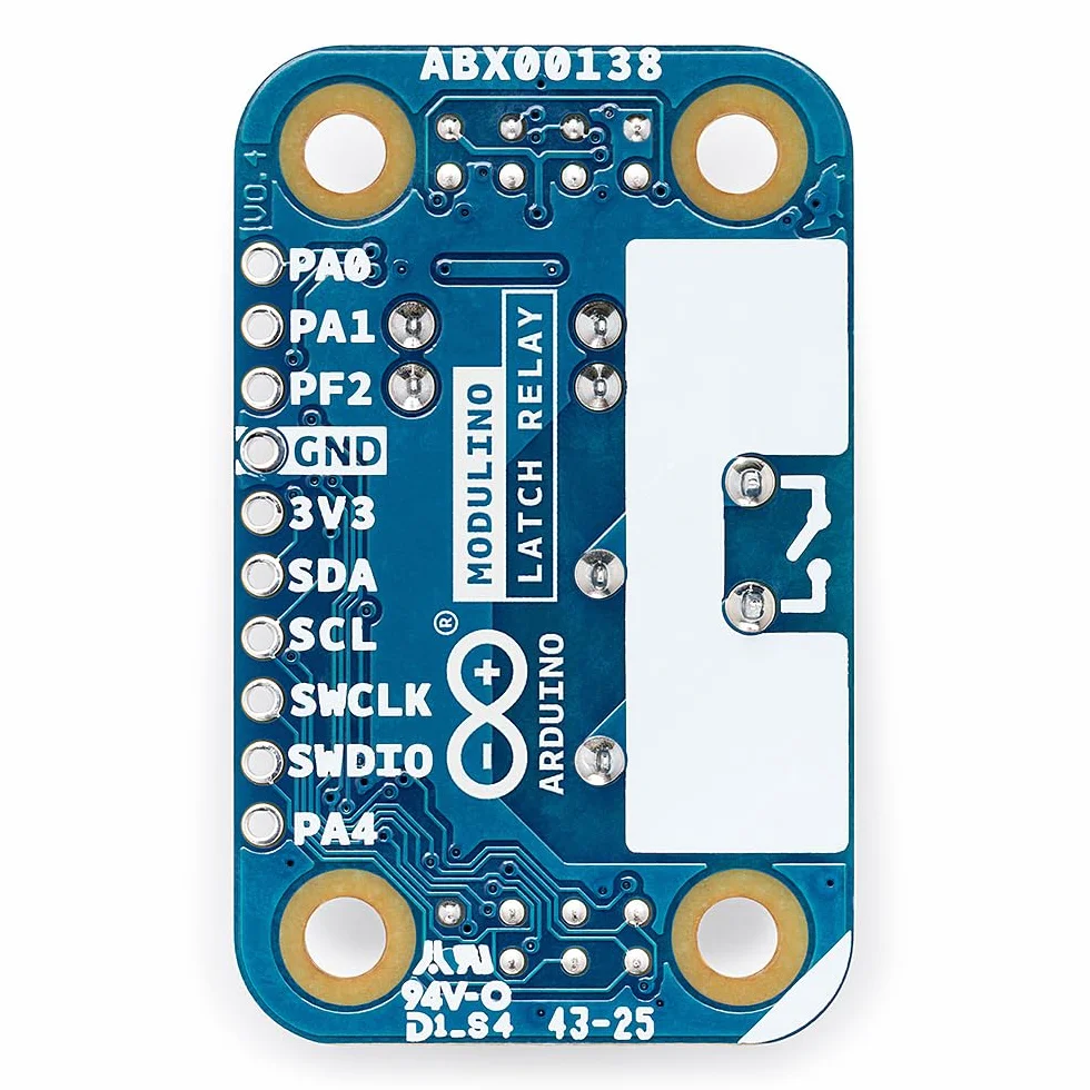 Arduino Modulino przekaźnik zatrzaskowy [ABX00138] – moduł przełączający dużej mocy | czujnik Qwiic Plug and Play | Łatwe prototypowanie za pomocą Arduino i MicroPython