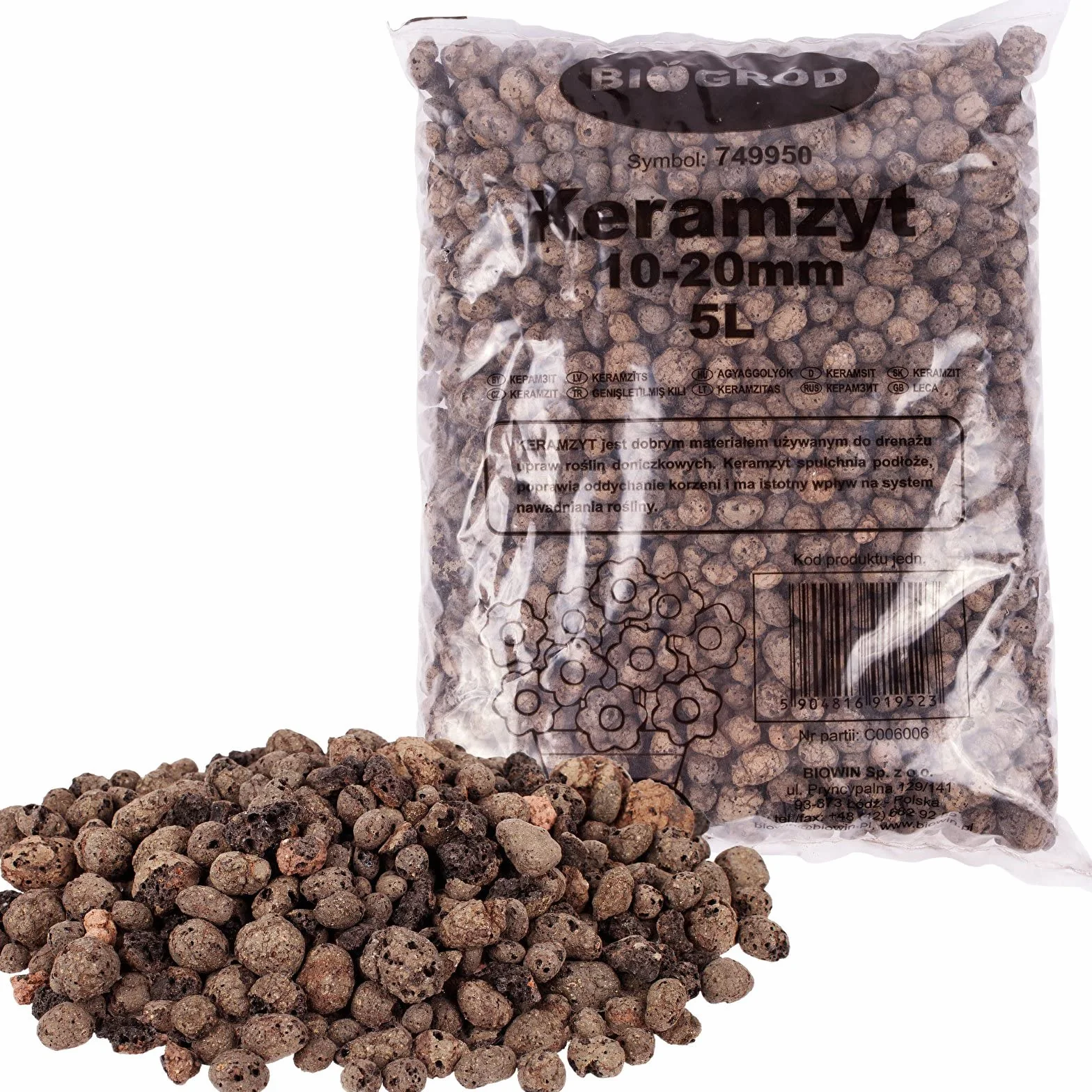 Browin Keramzyt Brązowy 4 l