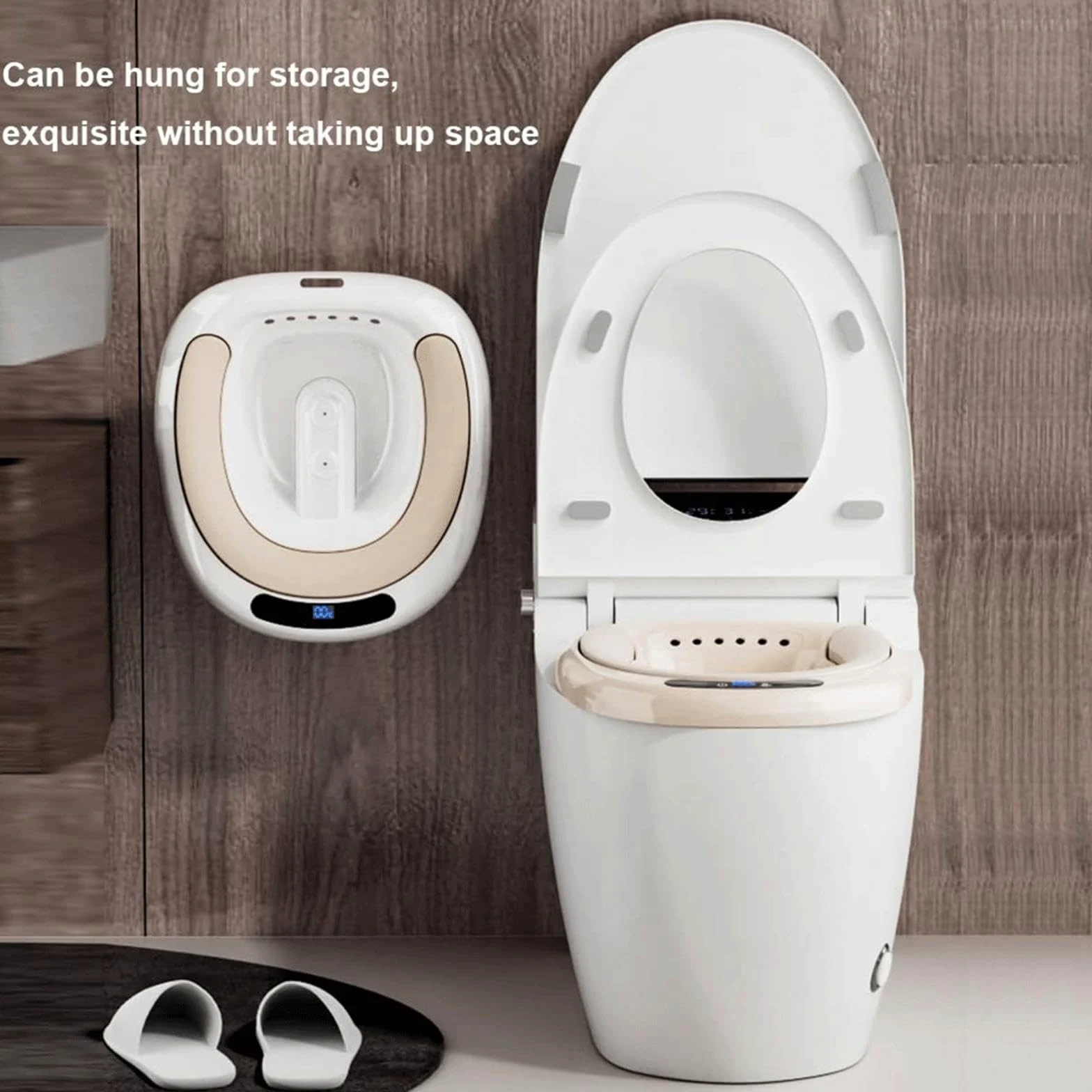 Przenośny bidet do toalety – elektryczny bidet z podwójnym przepływem wody z 3 trybami, zapobiegający przelewaniu, idealny do pielęgnacji poporodowej i łagodzenia hemoroidów, wygodny dla kobiet w