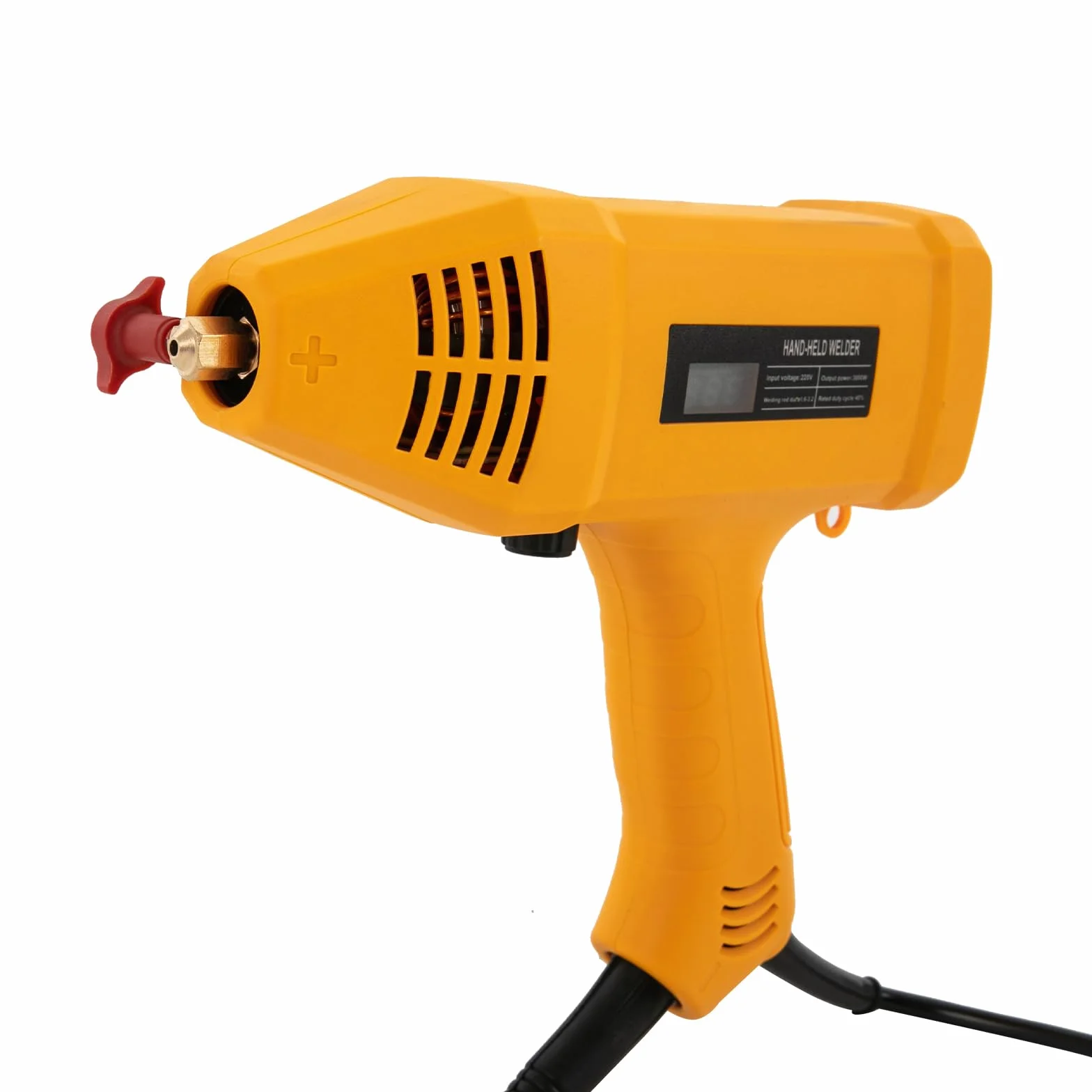 Spawarka ręczna, pistolet spawalniczy 300 W, spawarka do wszechstronnych zastosowań, zestaw drutów elektrycznych, średnica drutu spawalniczego 1,6-3,2 mm (pomarańczowa)