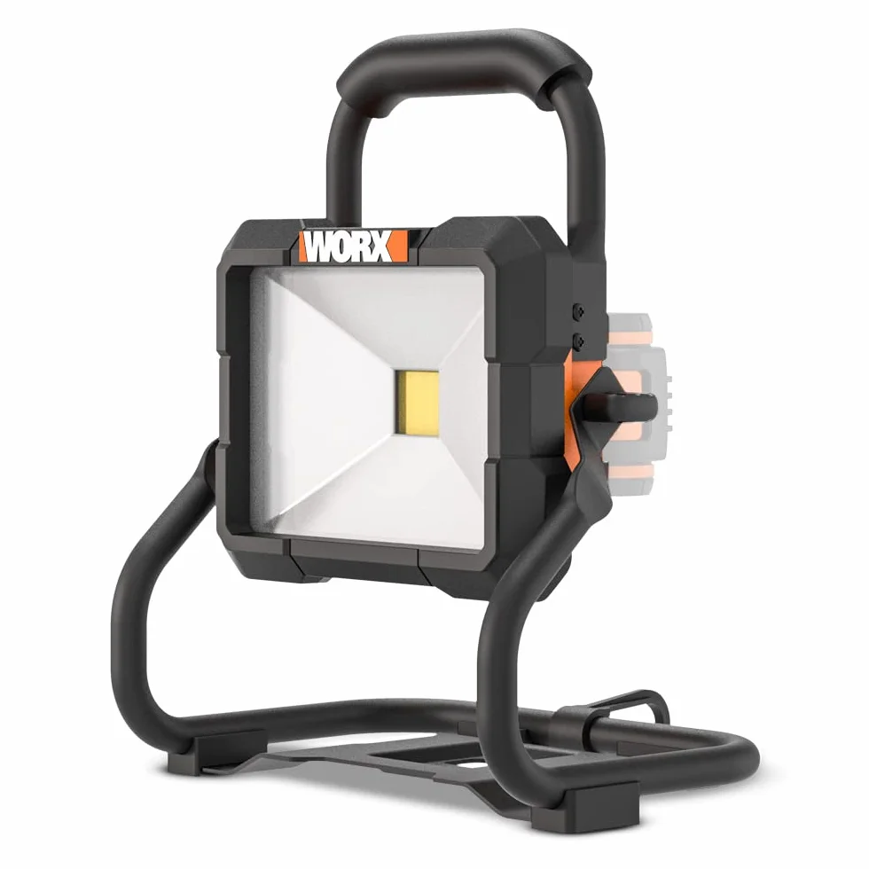 WORX Wx026.9 Lampa Robocza Led, 0 W, 20 V, Szara, 23 X 26 X 24,5 Cm