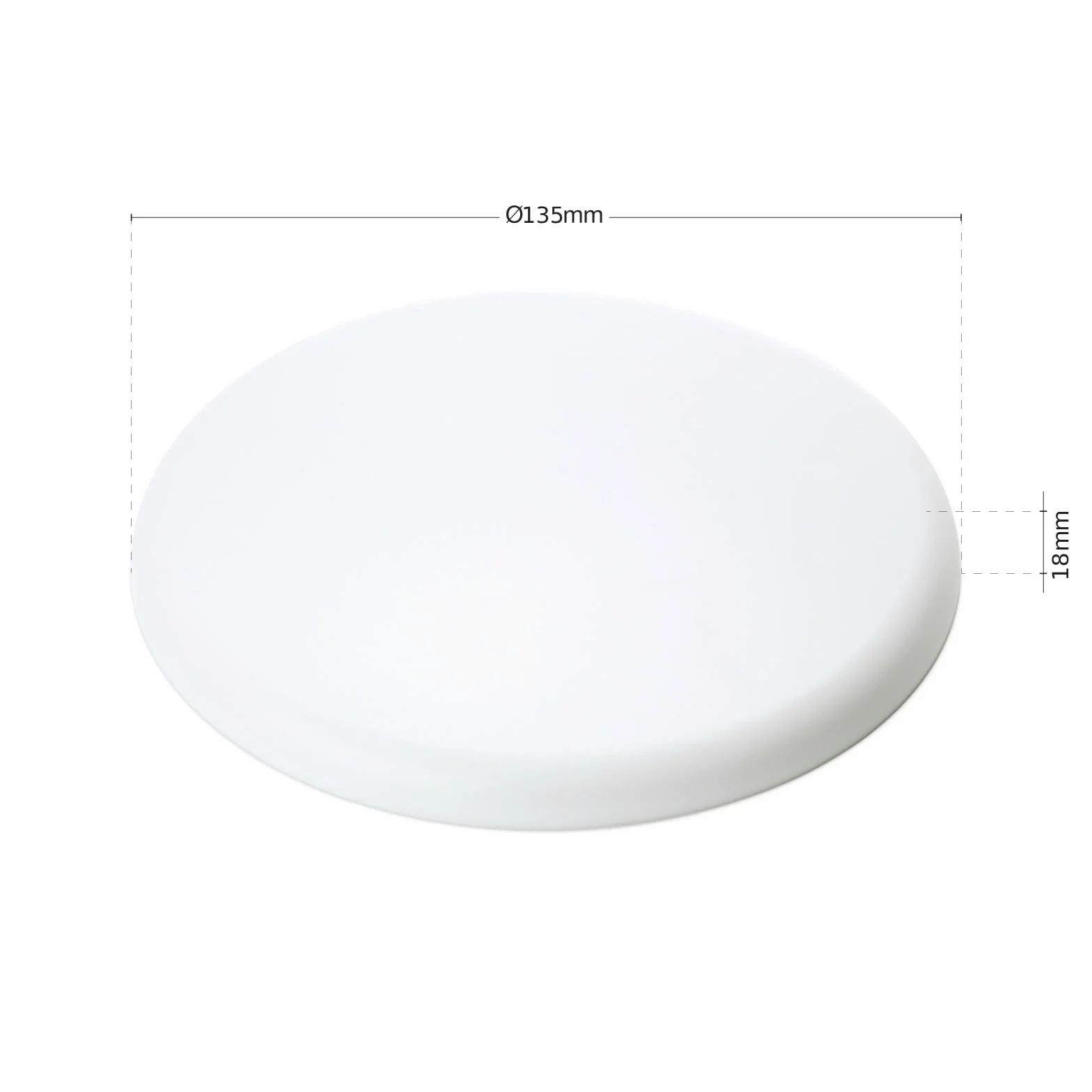 ORION LIGHTSTYLE Bardzo płaska pokrywa puszka rozdzielcza PVC 135 mm biała baldachim puszka sufitowa zakończenie