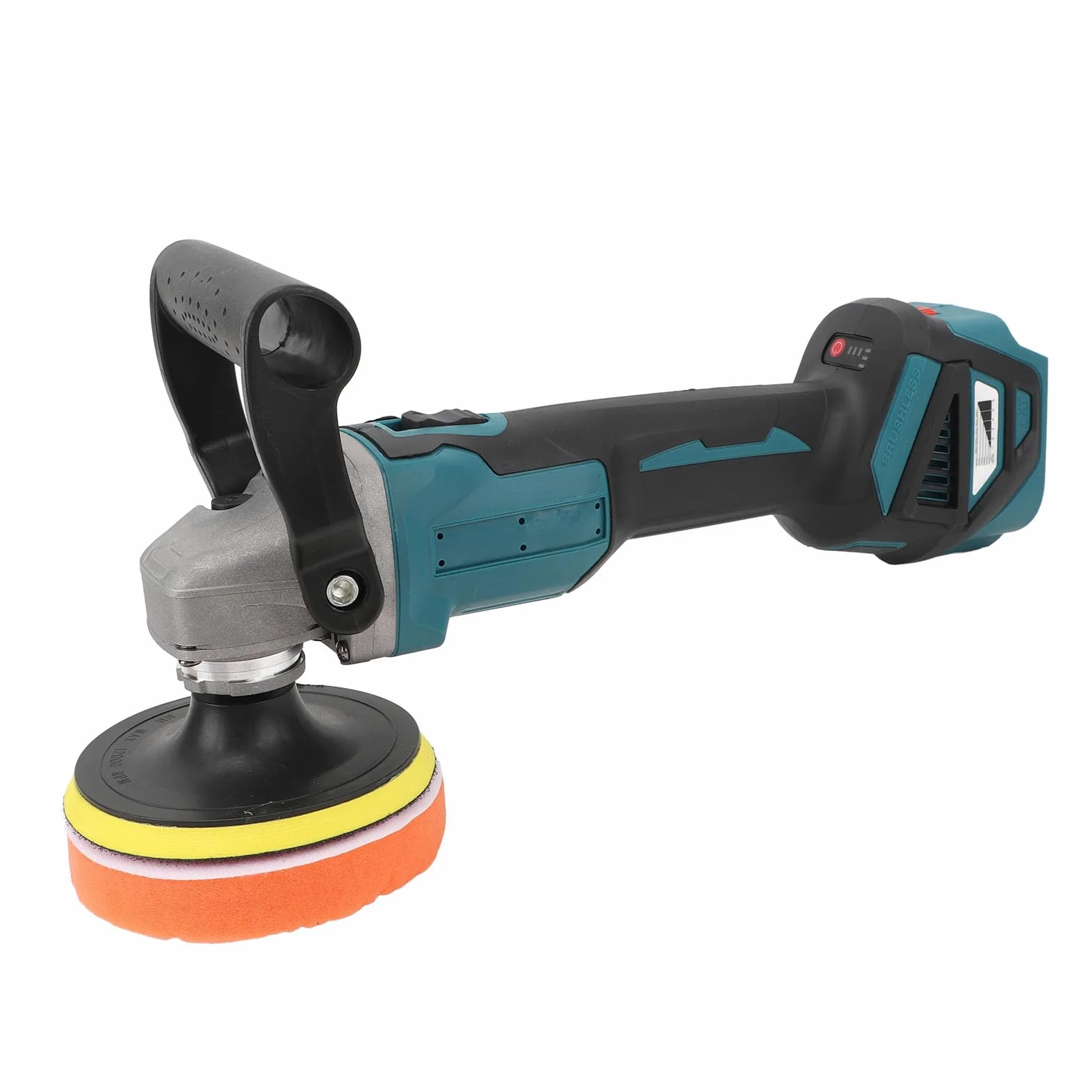 Semme BL1820 Bezprzewodowa Polerka Buforowa 6-biegowa Bezszczotkowa Polerka Samochodowa Szlifierka z Wyświetlaczem LCD Ergonomiczny Uchwyt Zasilanie Bateryjne 18 V do Woskowania Lakieru