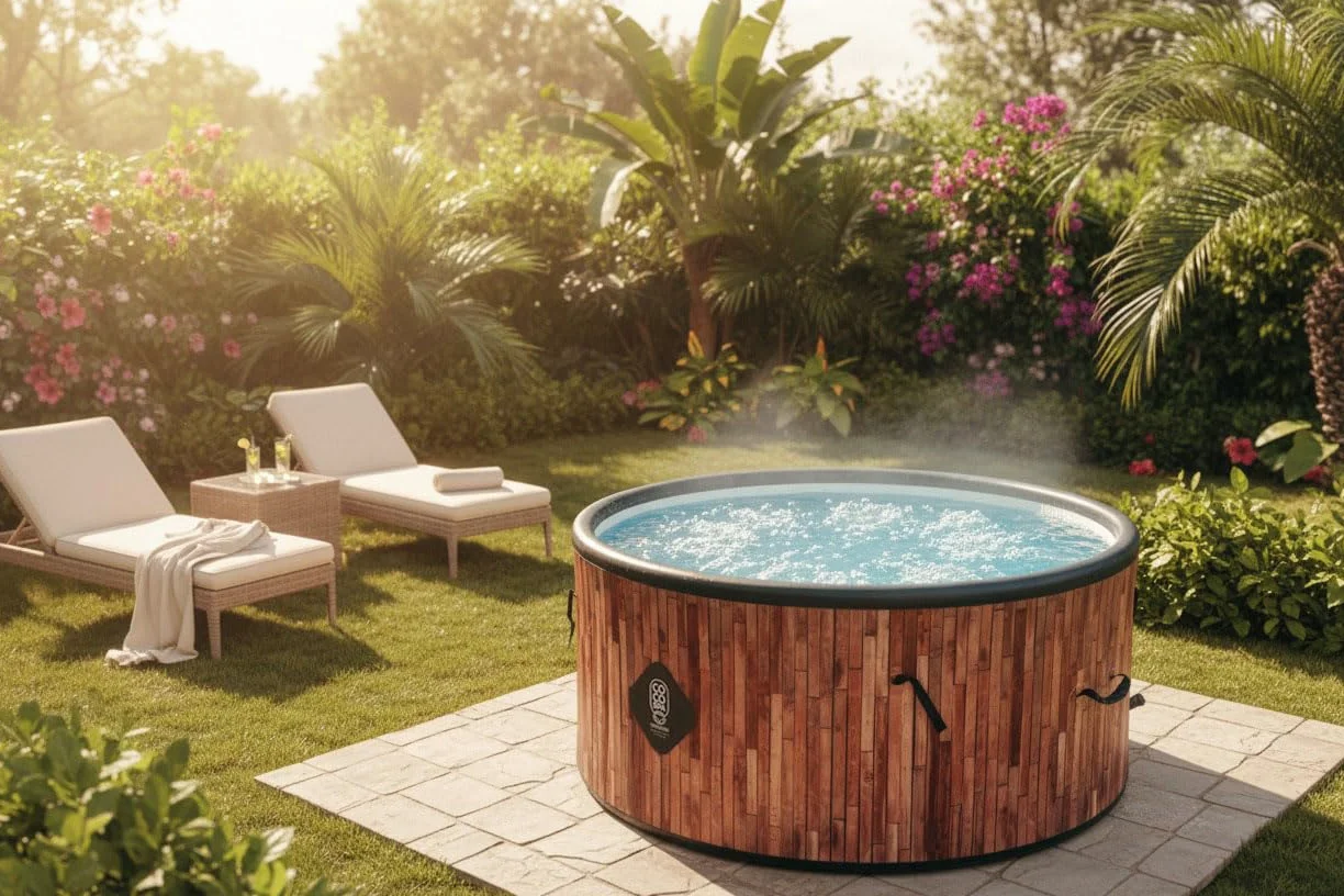COCO SPA Exotik nadmuchiwana średnica 150 cm 800 l silnik 2240 W 140 dysz masażu