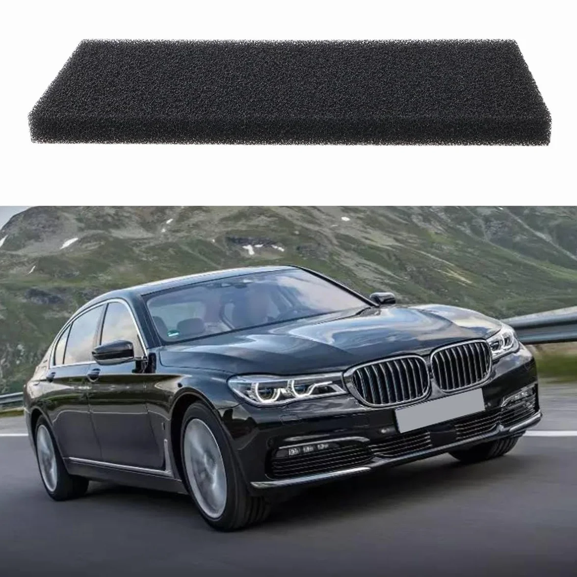 Alide 2 szt. Osłona przeciwpyłowa silnika dmuchawy samochodowej z filtrem gąbkowym 64119216222 Kompatybilna z BMW F01 F02 F04 F07 GT F10 F11 M5
