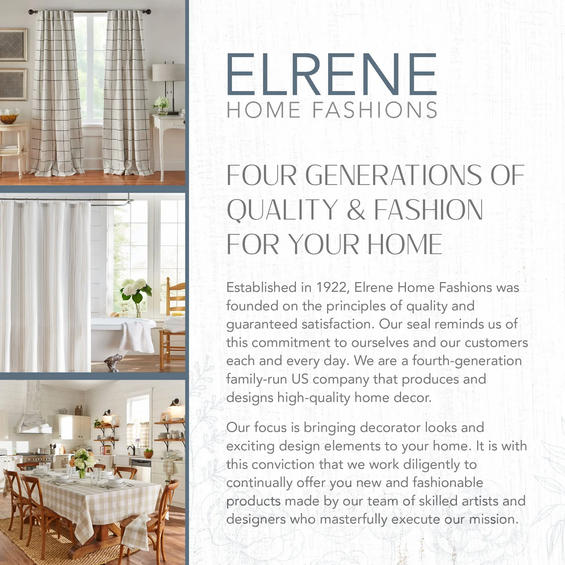 Elrene Home Fashions Panel Zasłonowy Solidny 132 x 213 cm Taupe 1 Panel