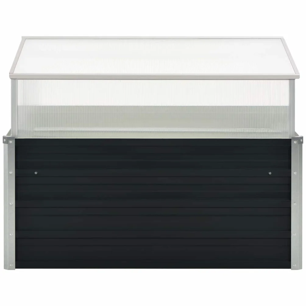 vidaXL Inspekt antracytowy 100 x 100 x 77 cm stal galwanizowana