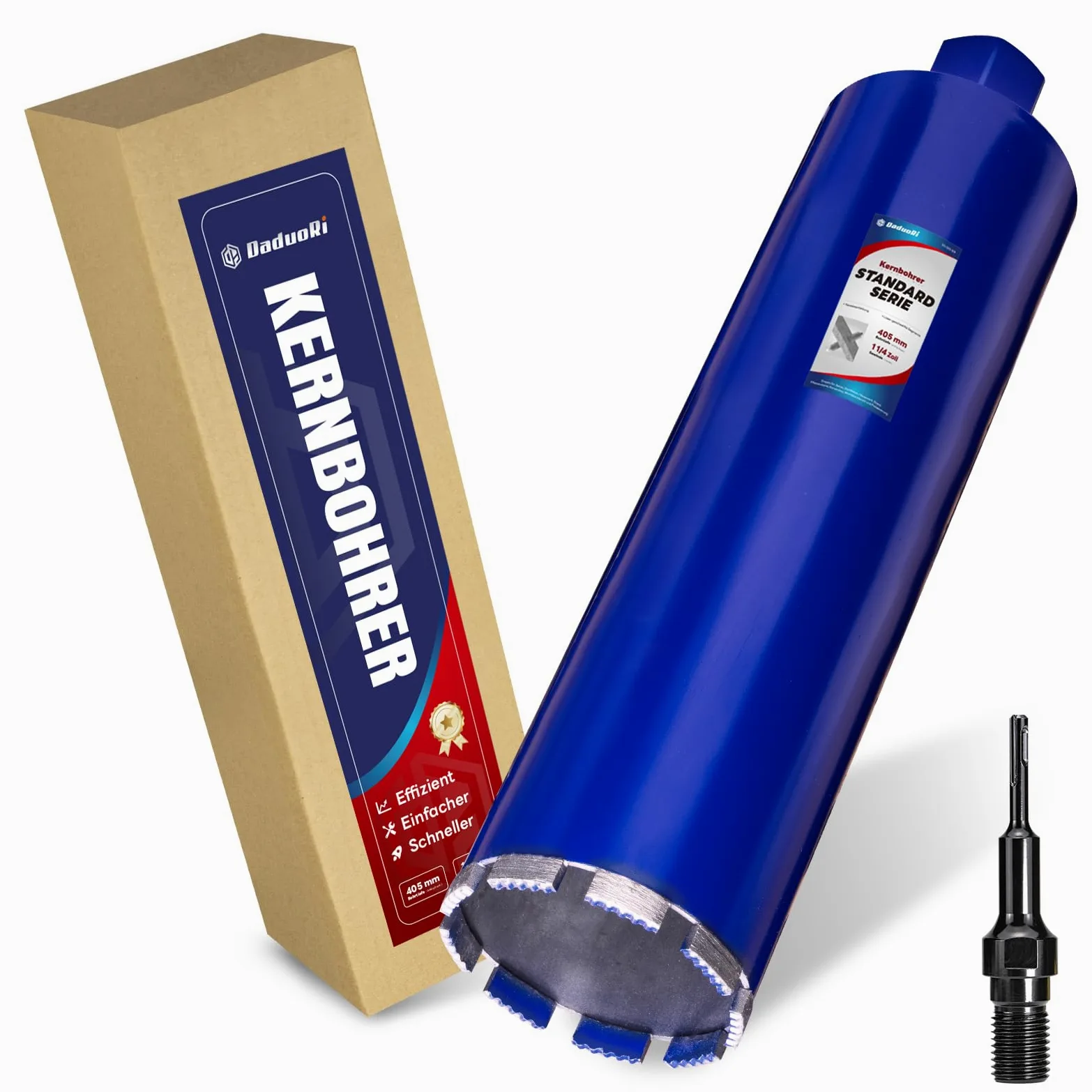 Wiertło rdzeniowe 102 mm z SDS Plus (1-1/4 cala) – głębokość cięcia 410 mm – wiercenie na mokro diamentowa koronka wiertnicza do betonu zbrojonego, muru, kamienia, cegły (łącznie 460 mm)