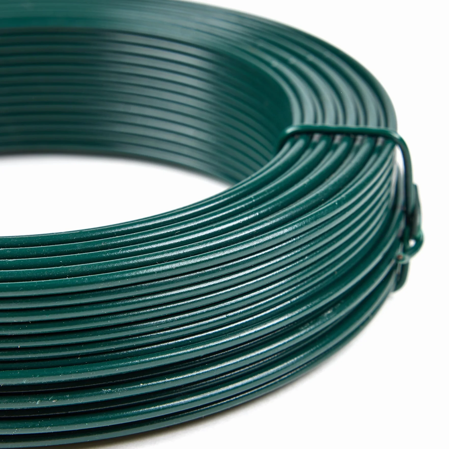 Drut z tworzywa sztucznego Zielony Ø2,7mm Rolka 50m PVC ogrodu