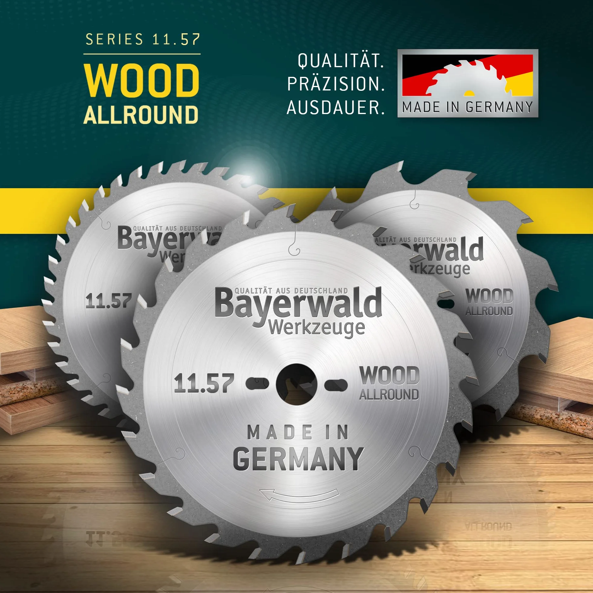 Bayerwald - HM brzeszczot do piły tarczowej - Ø 160 mm x 2,2 mm x 20 mm | ząb zmienny (28 zębów) | Otwory dodatkowe: TS 55 + TSC 55 + ATF 55 + AP 55 | mała szerokość cięcia, idealna do piły tarczowej akumulatorowej