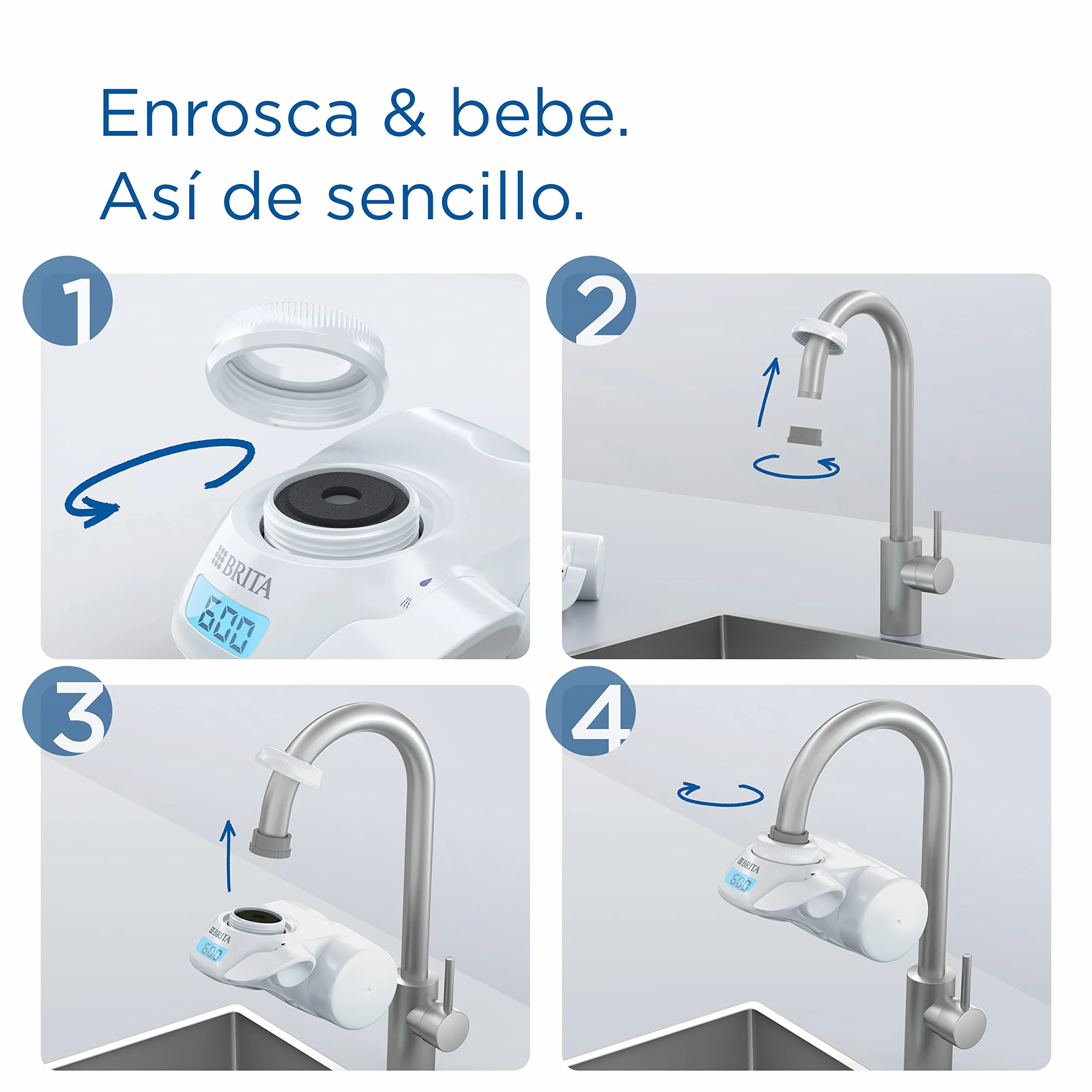 Brita On Tap Filtr do Wody na Kran, Biały, do 600 litrów