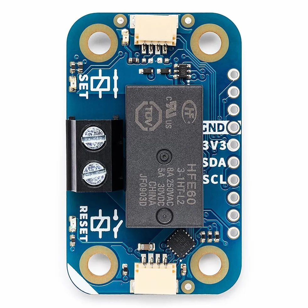 Arduino Modulino przekaźnik zatrzaskowy [ABX00138] – moduł przełączający dużej mocy | czujnik Qwiic Plug and Play | Łatwe prototypowanie za pomocą Arduino i MicroPython
