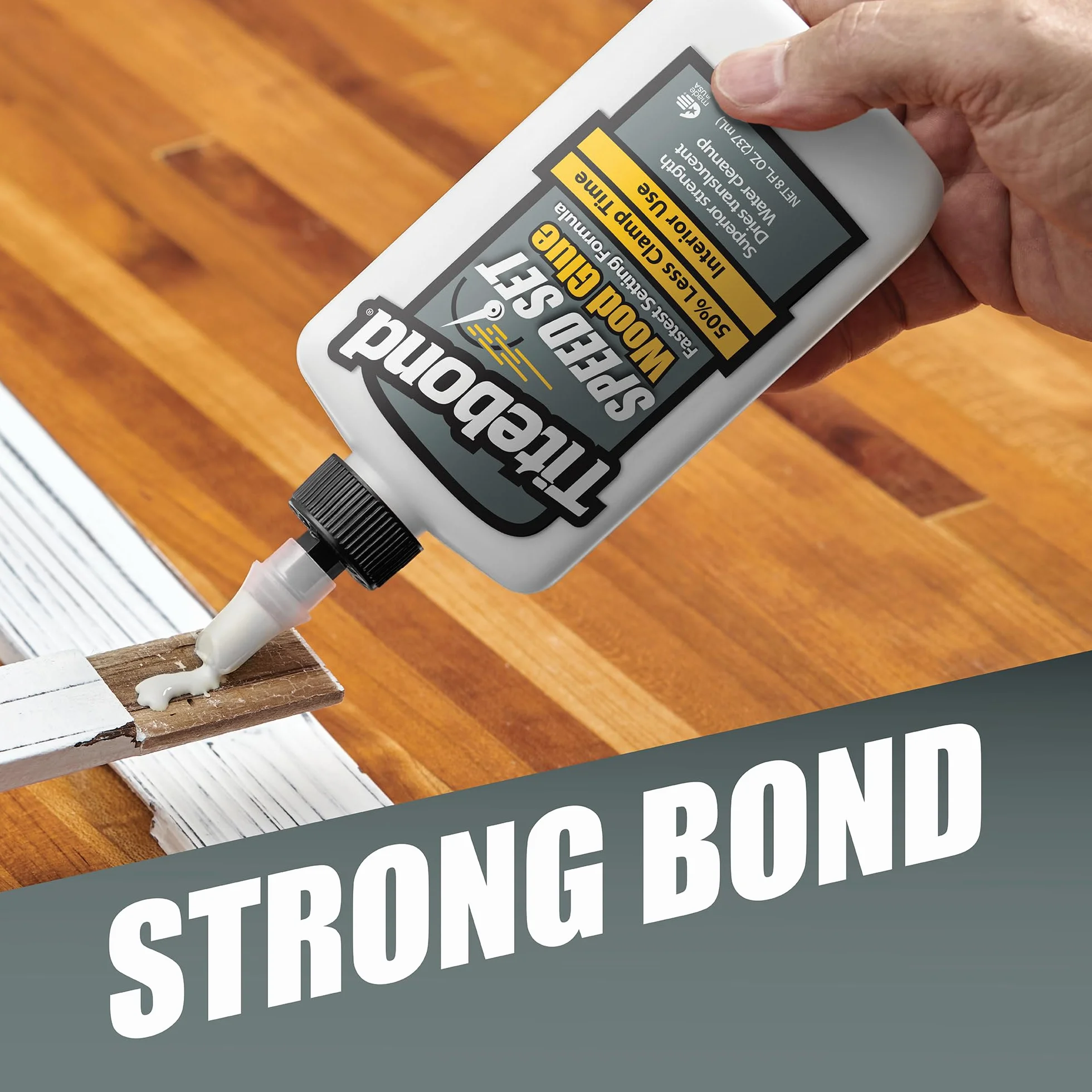 Titebond Klej do drewna 4363 Speed Set Wood Glue 237 ml do użytku wewnątrz pomieszczeń