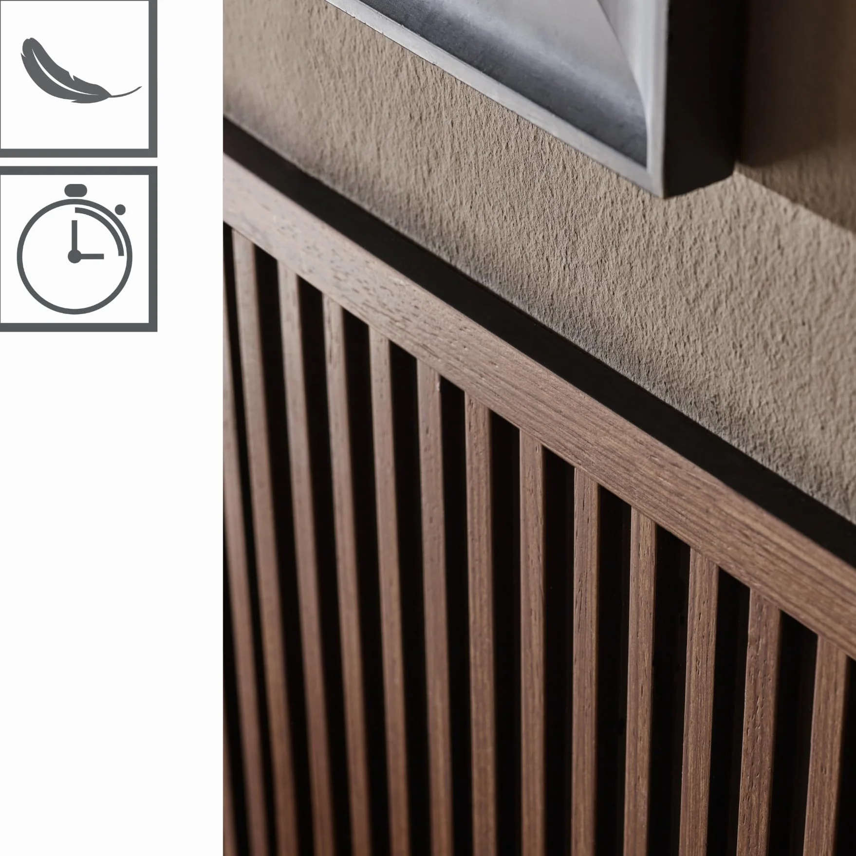 VOX Lamele ścienne R-TRIM LINERIO M NATUR. BLACK 2,65x35