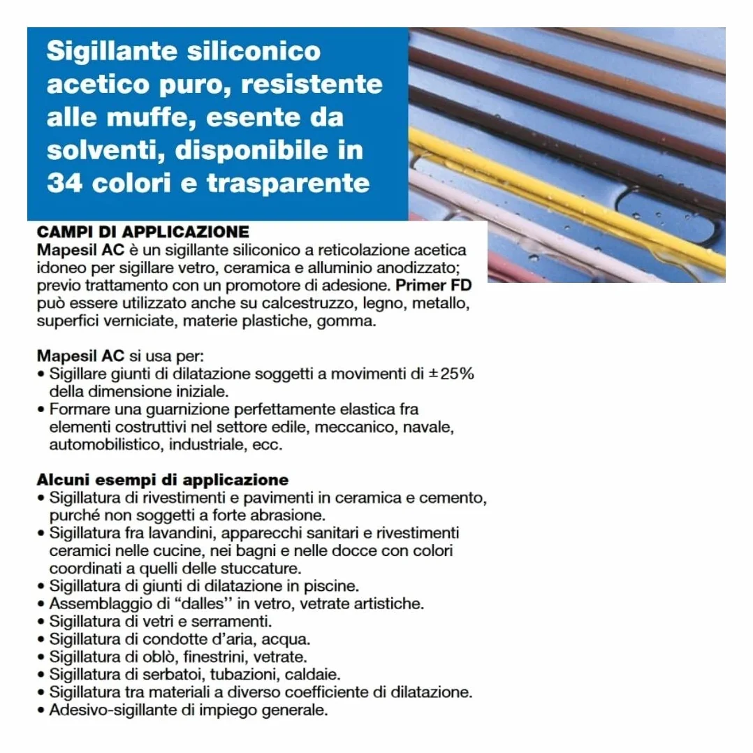 Silikon MAPEI Mapesil AC 310ml 145 ceglasty