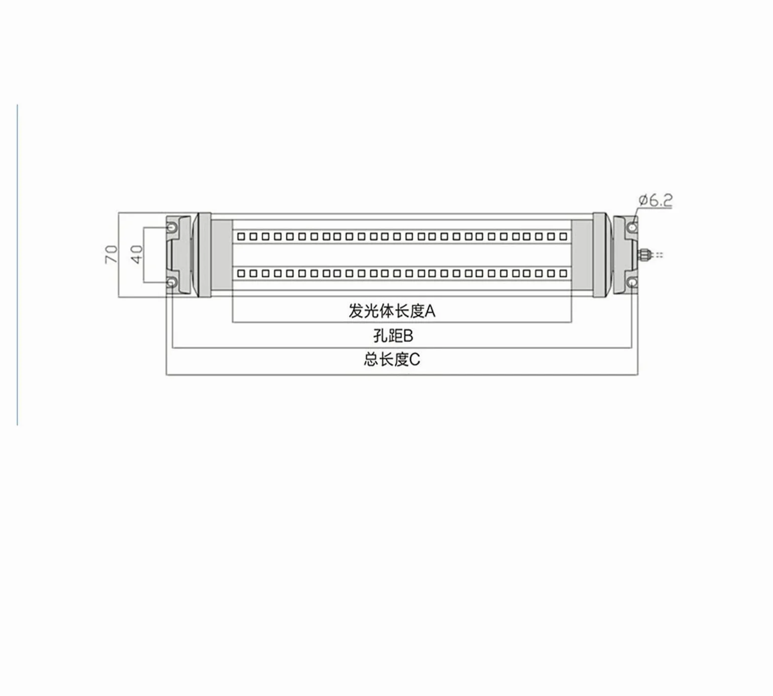 16W 24W świetlówka warsztatowa LED, IP67 wodoodporna AC DC lampa panelowa do obrabiarek CNC oświetlenie przemysłowe Odporność na uderzenia(AC 110-220V,16W)