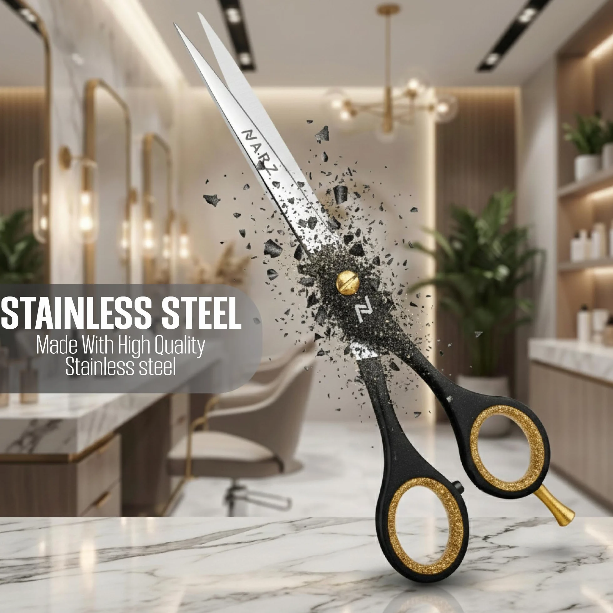 Profesjonalne nożyczki fryzjerskie Premium Stainless Steel Bezpieczna konstrukcja Praktyczne, wszechstronne nożyczki do strzyżenia włosów
