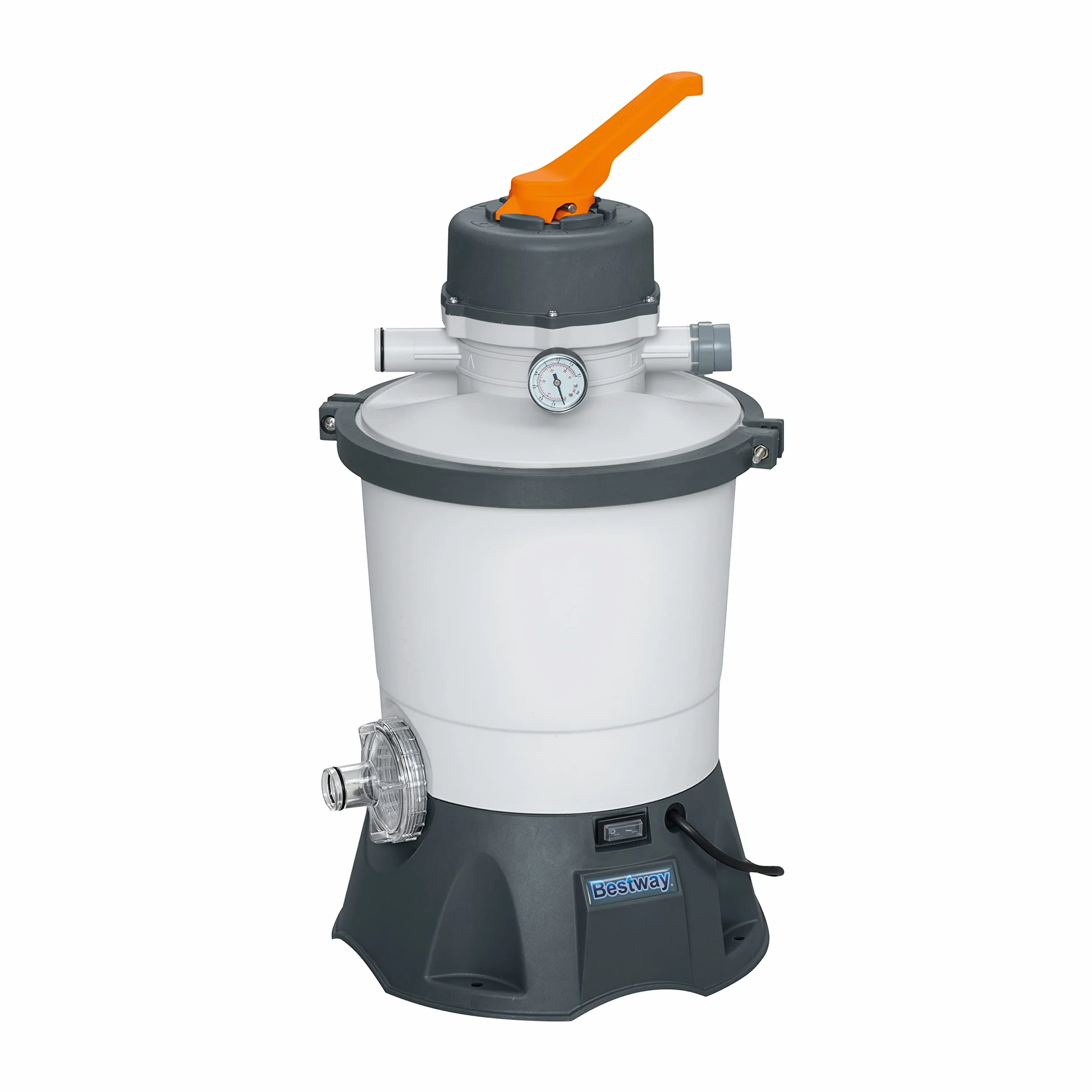 Bestway Filtr Piaskowy 3028 l/h Szary Pomarańczowy