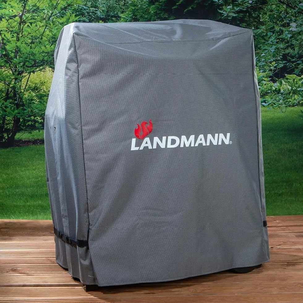 LANDMANN Pokrowiec ochronny na grilla wodoszczelny odporny na UV M szary 60 x 80 cm