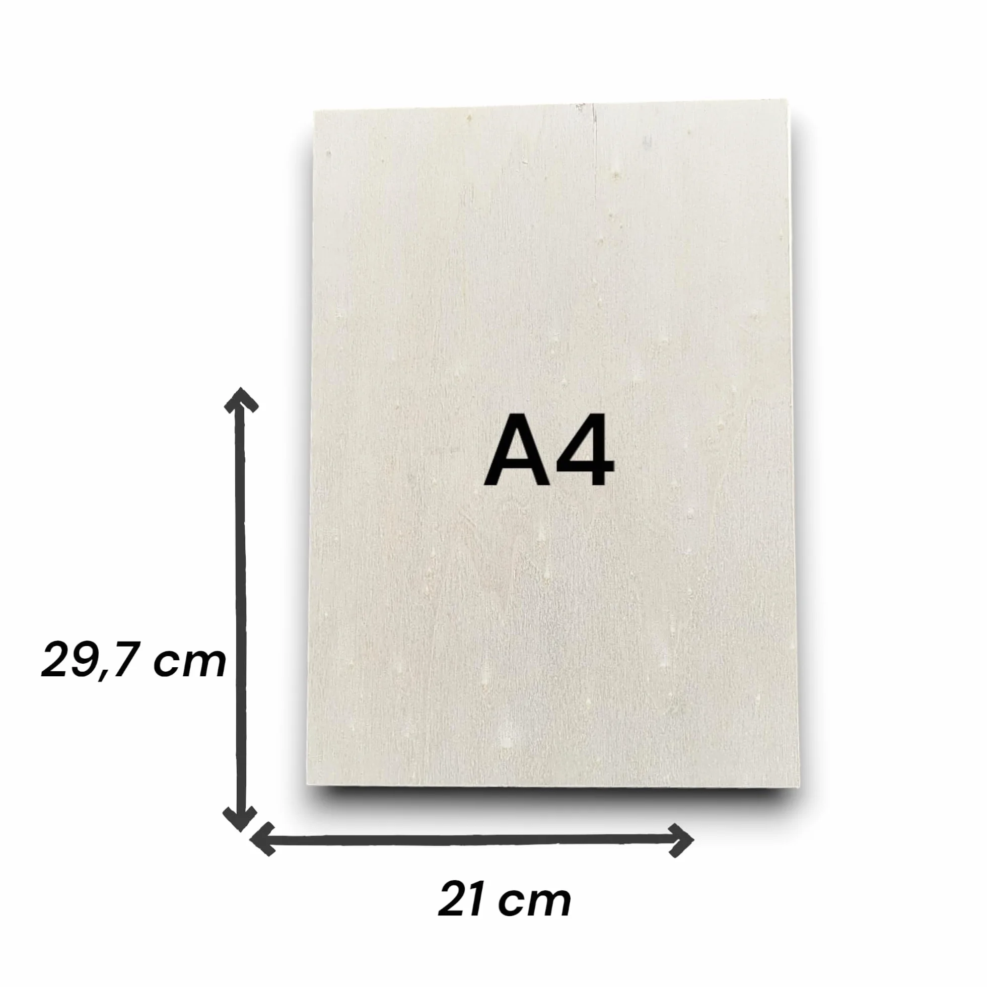 Wood Lab 10 sztuk sklejki topoli 4 mm (±0,5 mm) 29,7 x 21 cm A4, surowe tablice, do majsterkowania, pirografii, CNC, lasera, grawerowania