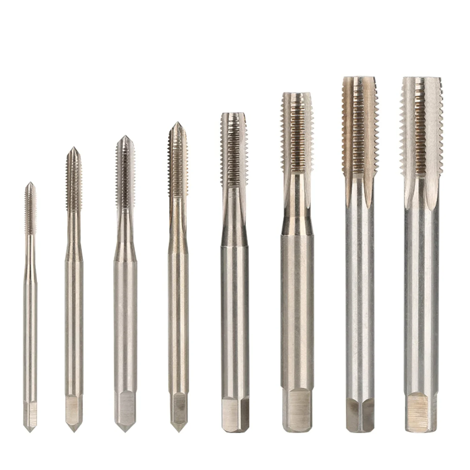 Wiertło z gwintem metrycznym, gwintownik metryczny DIN371, mini gwintownik maszynowy, rowek prosty, otwór na śrubę metalową, wiertło ręczne, M8 x 1,25 mm