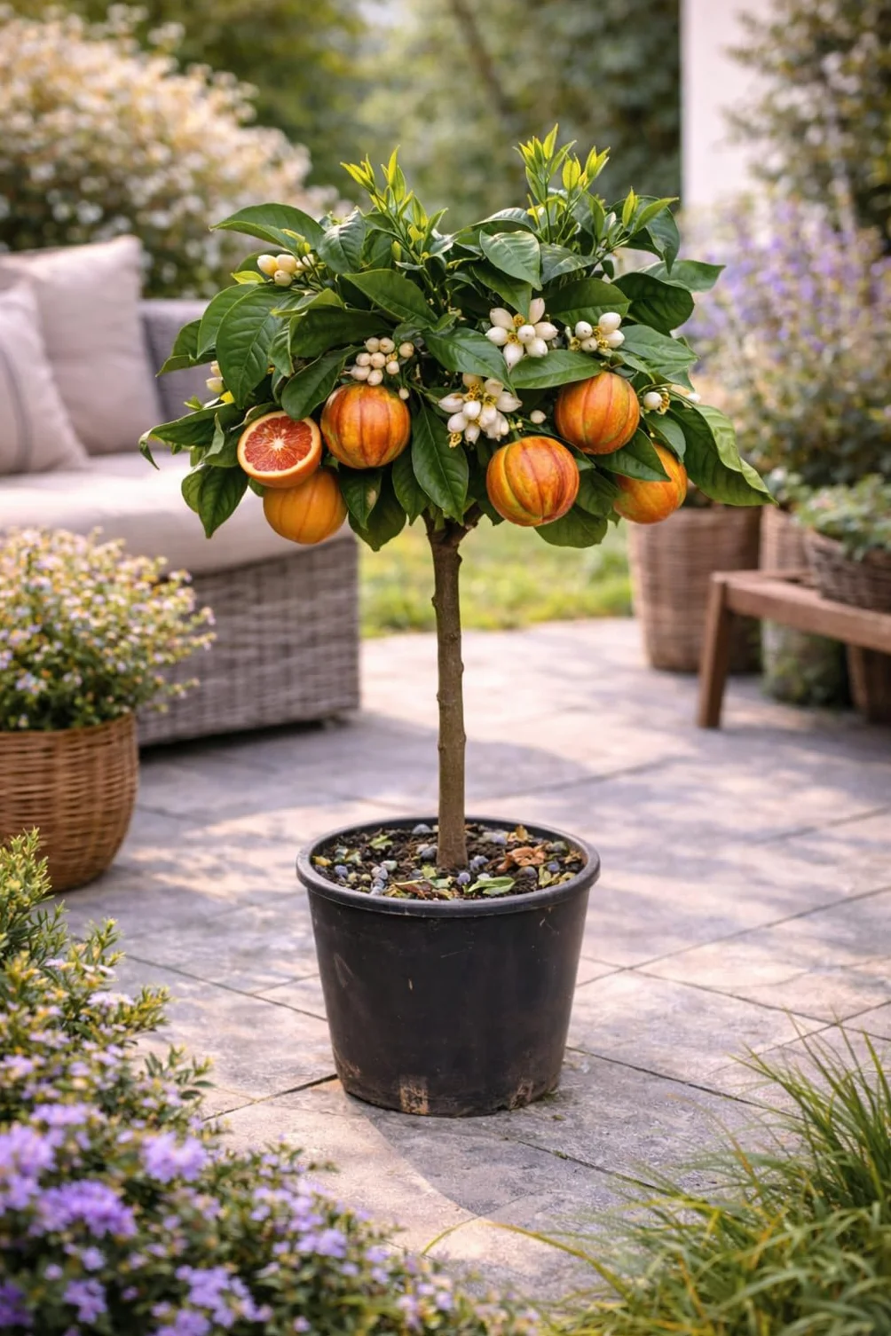 Drzewko pomarańczowe Arcobal 80-100 cm - Citrus Sinensis 'Arcobal' - tęczowa pomarańcza