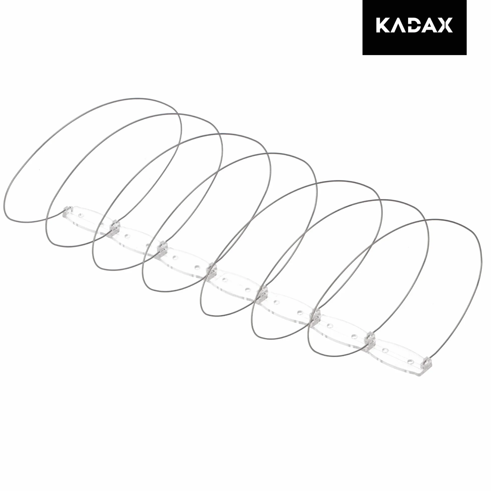 KADAX Spirala odstraszająca ptaki, 9 sztuk, 3 m, ochrona przed gołębiami, ze stali nierdzewnej, tworzywo sztuczne, ochrona przed ptakami, na parapet, dach, ochrona przed gołębiami, wróblami, srokami