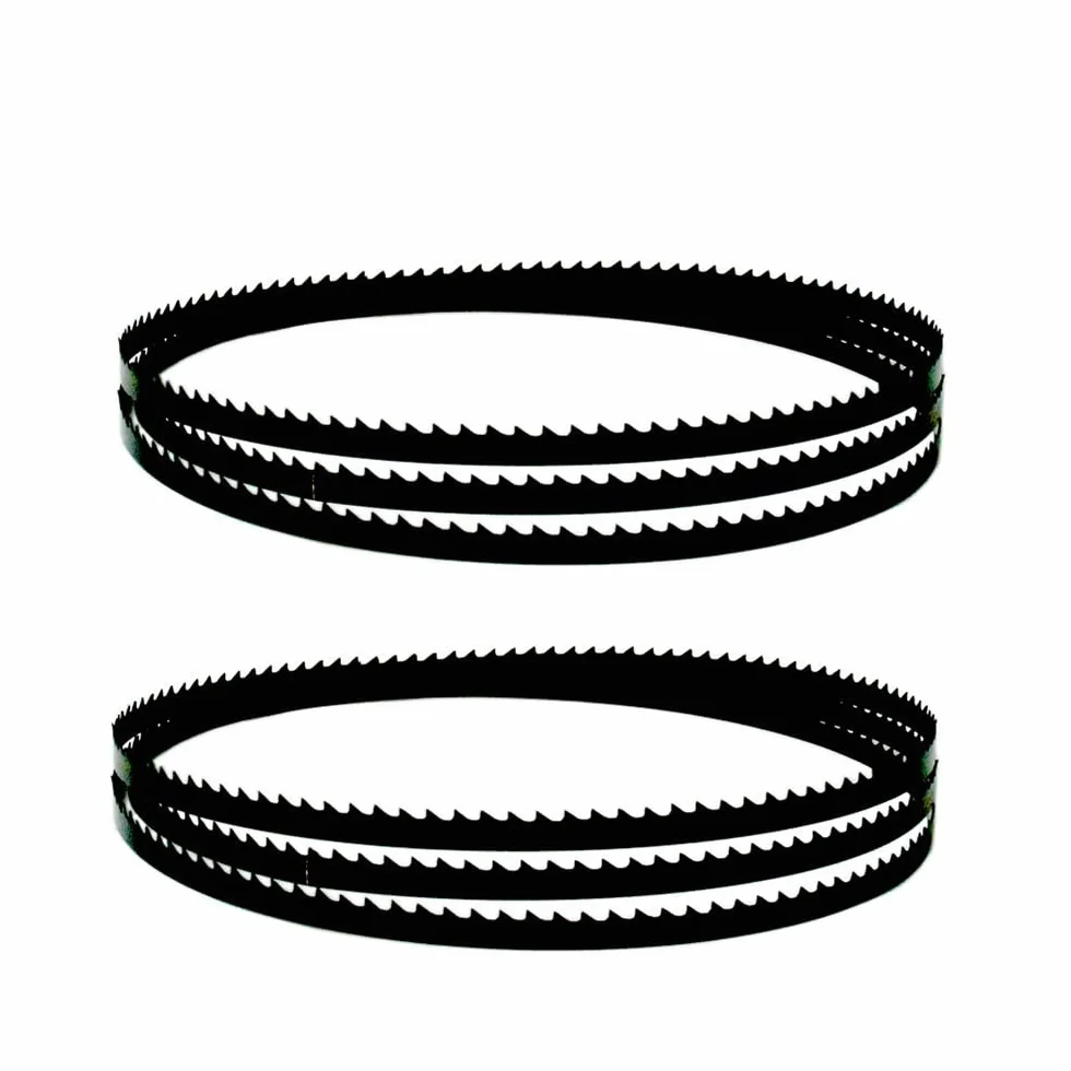 Brzeszczot do piły taśmowej, 2 sztuk brzeszczoty do pił taśmowych 1565mm 2240mm 3 4 6 10 14 TPI dla DewaIt 6.5 10 13mm szerokość brzeszczot piły taśmowej narzędzia do obróbki drewna(1565x10x0.35mm 6T)