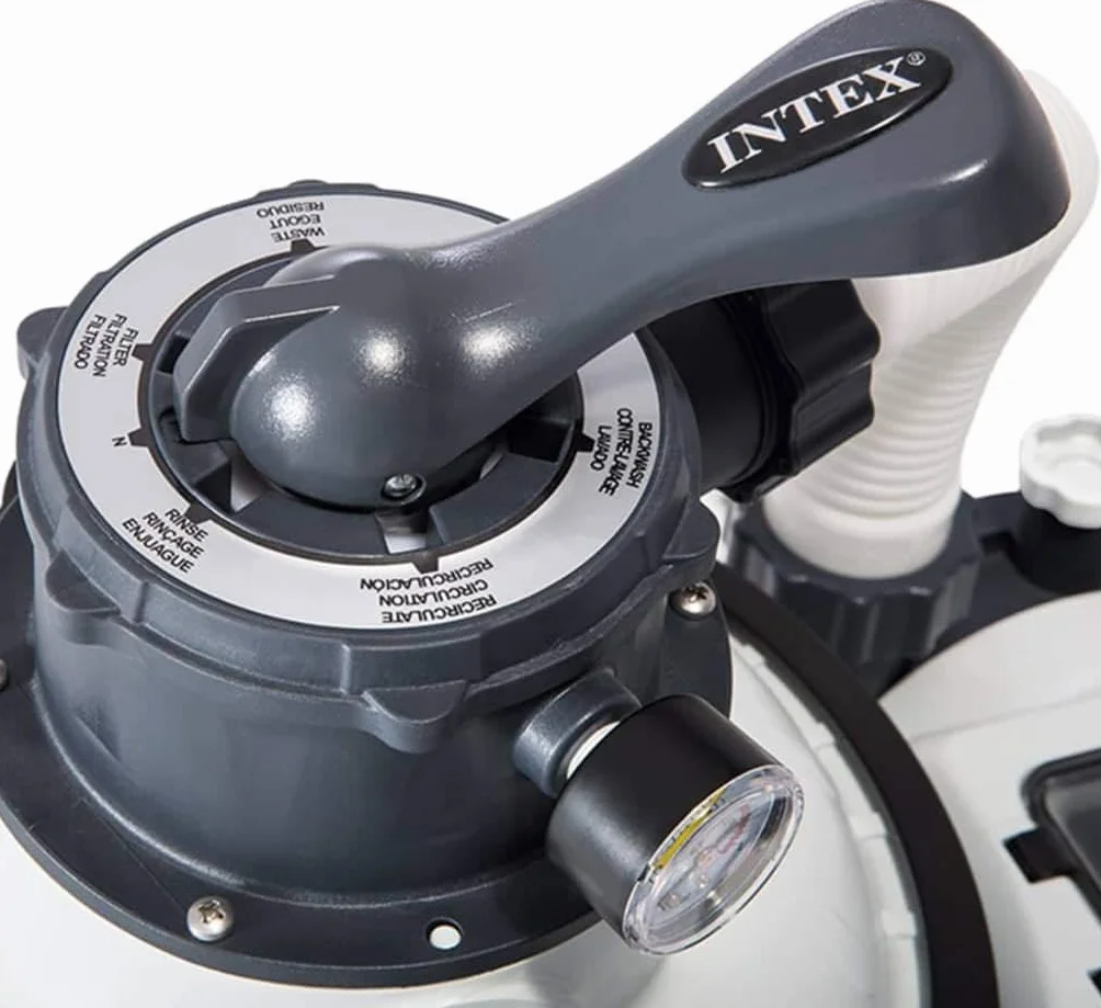 Intex Krystal Clear 26646 Filtr Piaskowy do Basenów 7,9 m³, Biały/Czarny, 220-240 V
