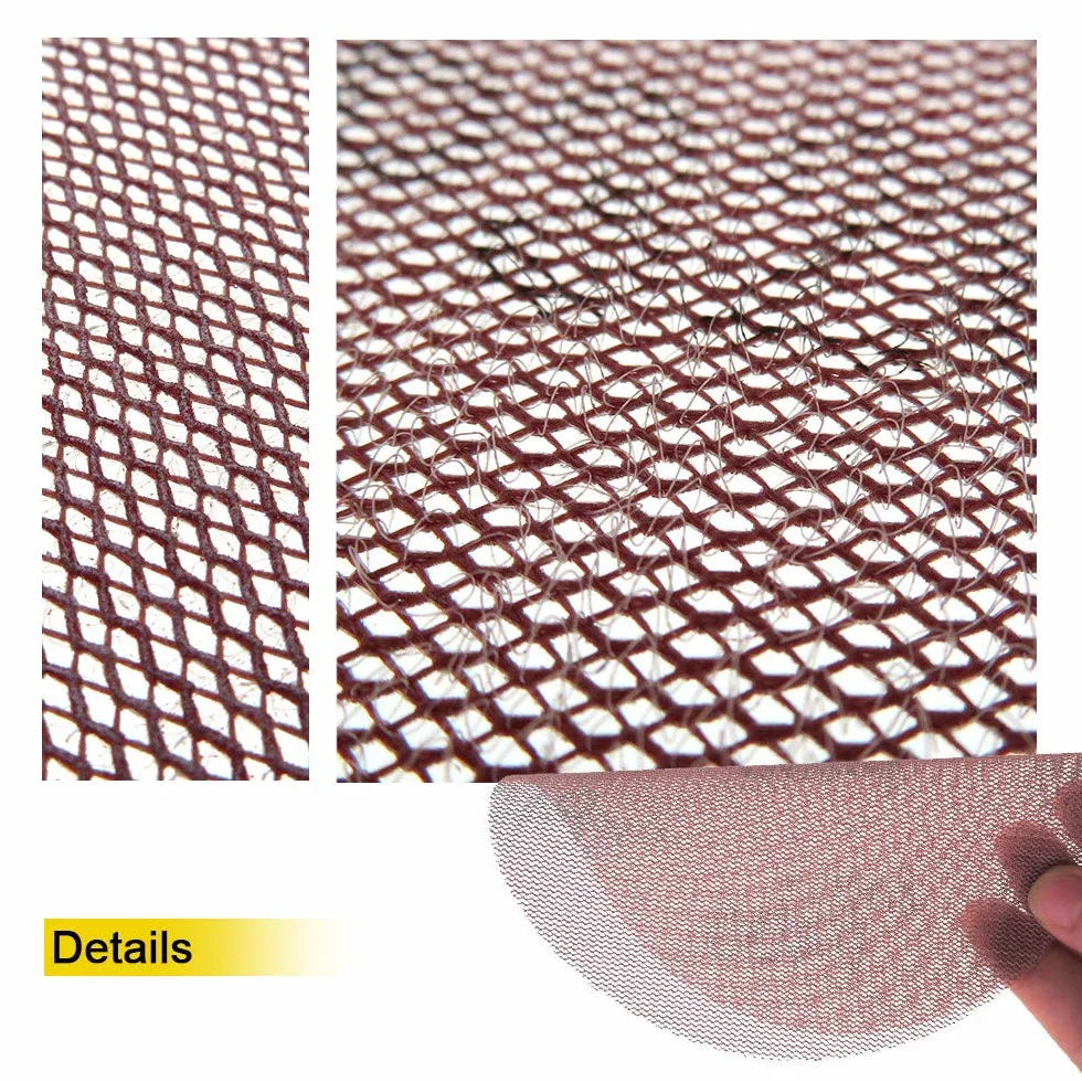 7-calowy 180 mm siatkowy materiał ścierny bezpyłowy Papier ścierny do szlifowania pętli na sucho zapobiegający blokowaniu się papieru ściernego 80 do 320 Grit (opakowanie 15 szt.), h, 180