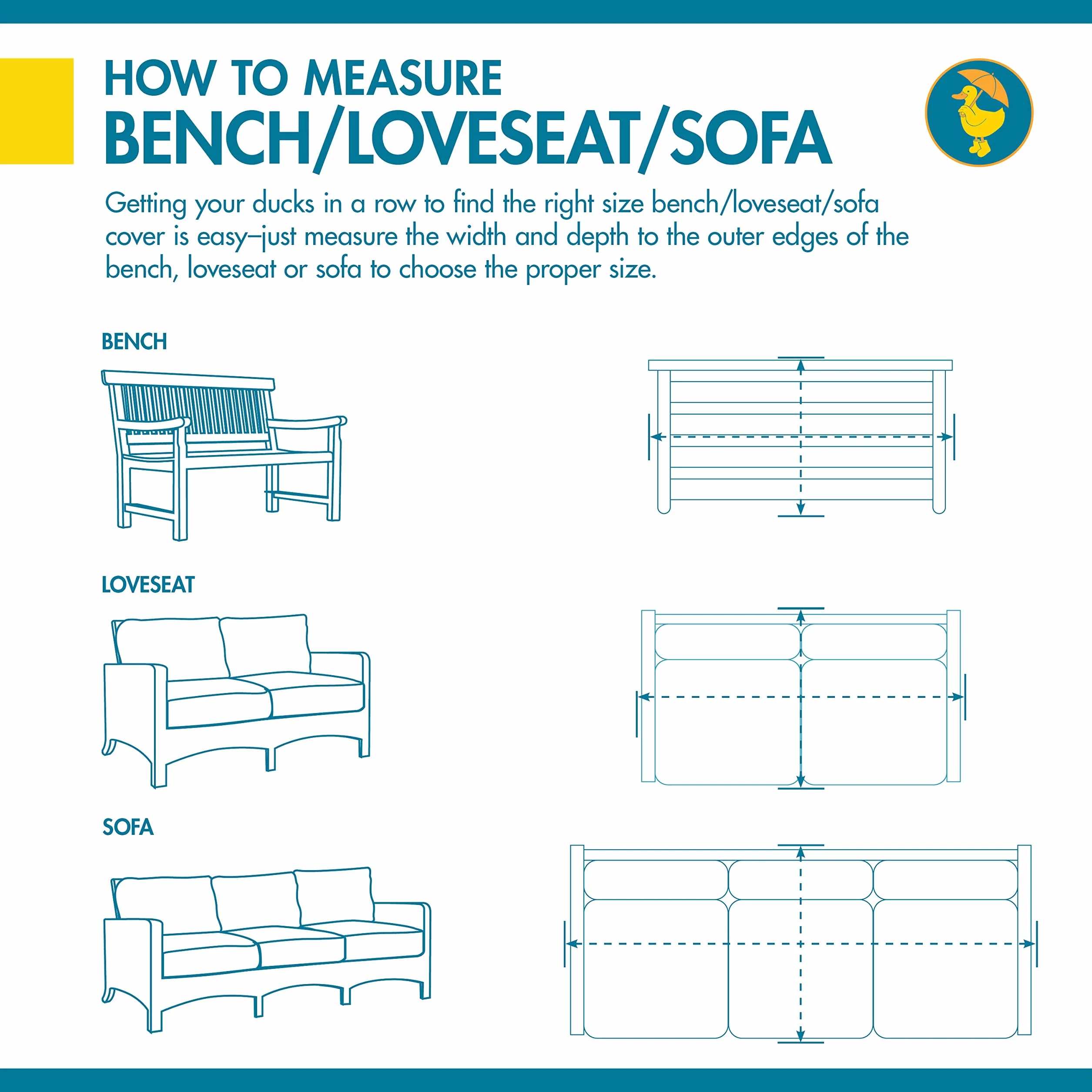 Duck Covers Essential Patio Loveseat 180 cm