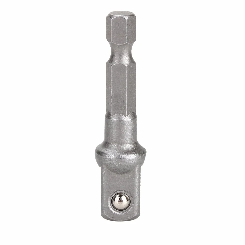 3-częściowy zestaw adapterów nasadowych, adapter gniazda wkrętarki udarowej, 1/4" 3/8" 1/2" Napęd z chwytem sześciokątnym Wiertarka elektryczna wkrętak nasadowy Klucz dynamometryczny do wiertarko-wk