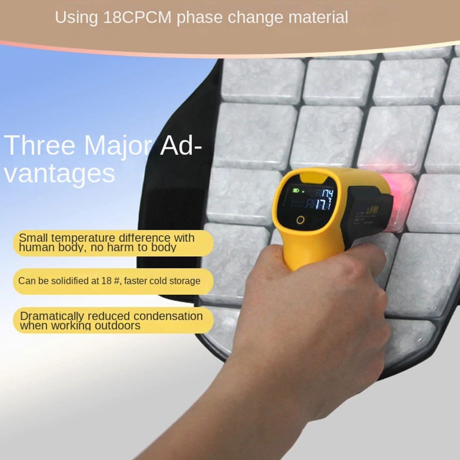 Kamizelka chłodząca Odzież bez rękawów | Kamizelka chłodząca z lodem do Biegania, Pieszych Wędrówek, Biwakowania, Uprawiania Sportu, Spacerów, Pracy, Prac