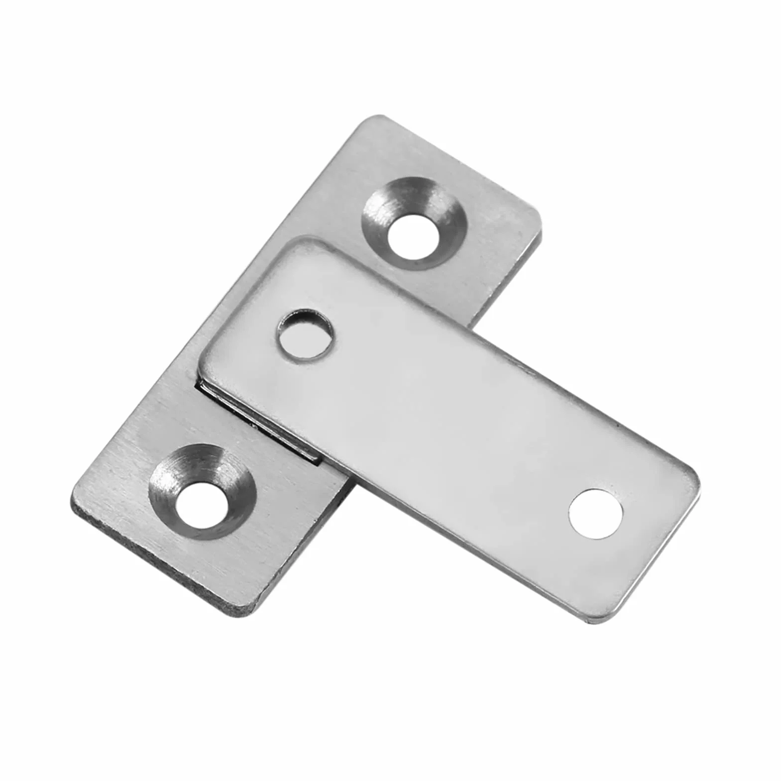 Magnetyczny zamek do drzwi, ultra cienki mocny magnetyczny uchwyt na drzwi do szafy na meble stalowy zatrzask do szafy na drzwi z wkrętami, mocny, ultracienki, metalowy do szafy kuchennej zamknięcie