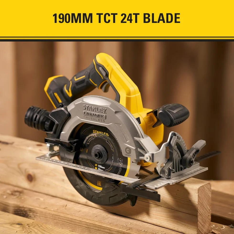 Stanley FatMax Bezszczotkowa Pilarka Tarczowa 18V V20, SFMCS550B-XJ