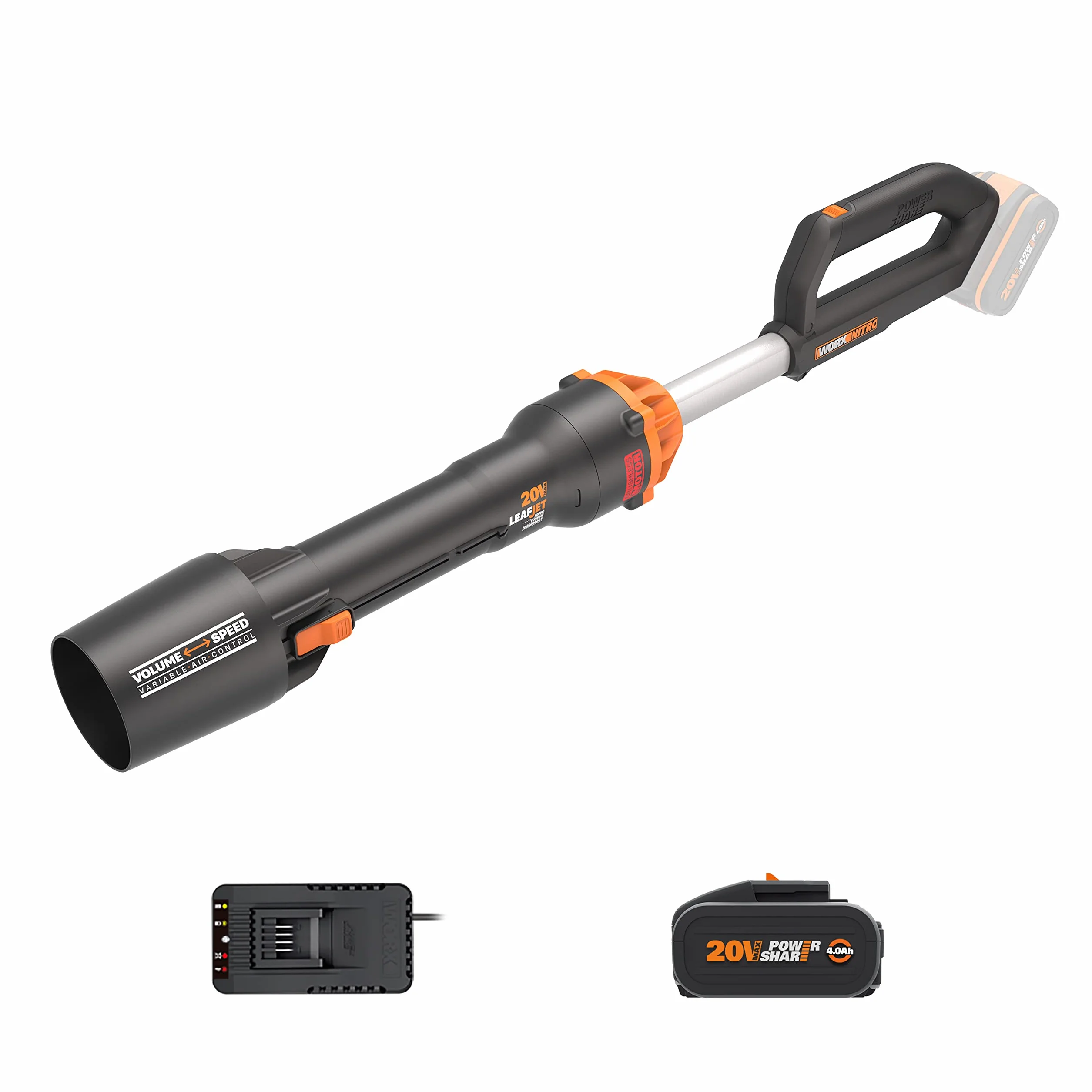 WORX WG543E Nitro Akumulatorowa Dmuchawa do Liści 20V Leafjet Bezszczotkowa