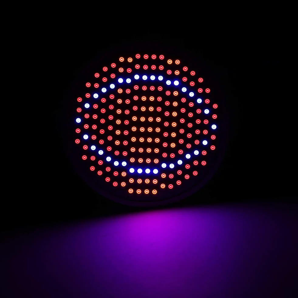 24w 200-led oświetlenie do uprawy roślin sztuczne światło słoneczne oświetlenie do uprawy pełne spektrum lampa led do roślin żarówka e27 hydroponiczne kwiatowe lampy do uprawy warzyw 85 ~ 265v dla małych pojemników do uprawy namiot do uprawy diy hydropo