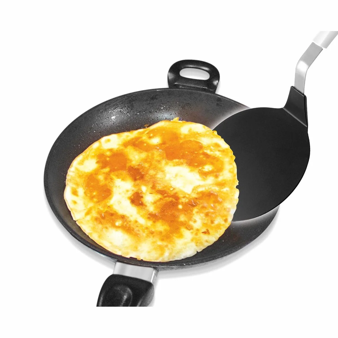 Fackelmann Łopatka do omletów 34,5 cm ARCADALINA Crepewender z tworzywa sztucznego biały srebrny czarny